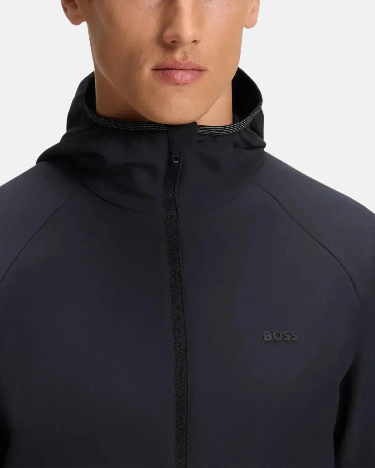 BOSS MENS COMMUTER WATER REPELLENT STRETCH JACKET DARK BLUE | Studio DOS