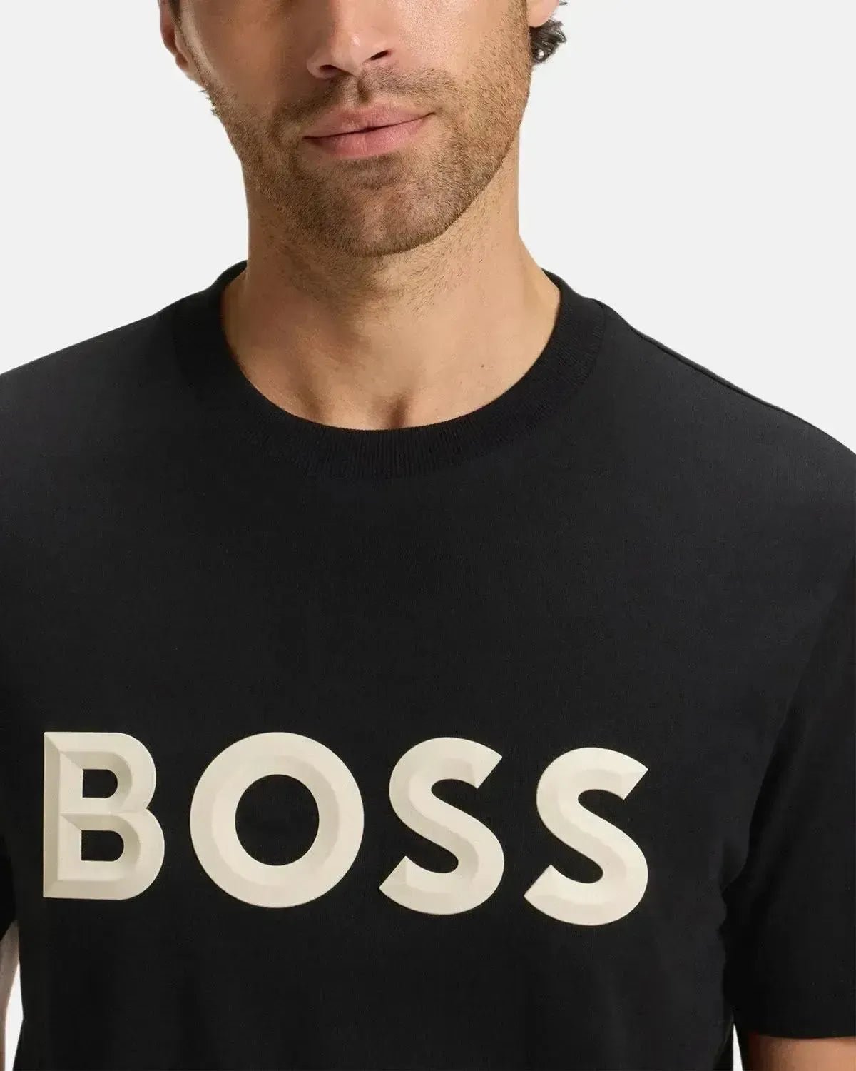 BOSS MENS ICONIC ZONE T - SHIRT BLACK | Studio DOS