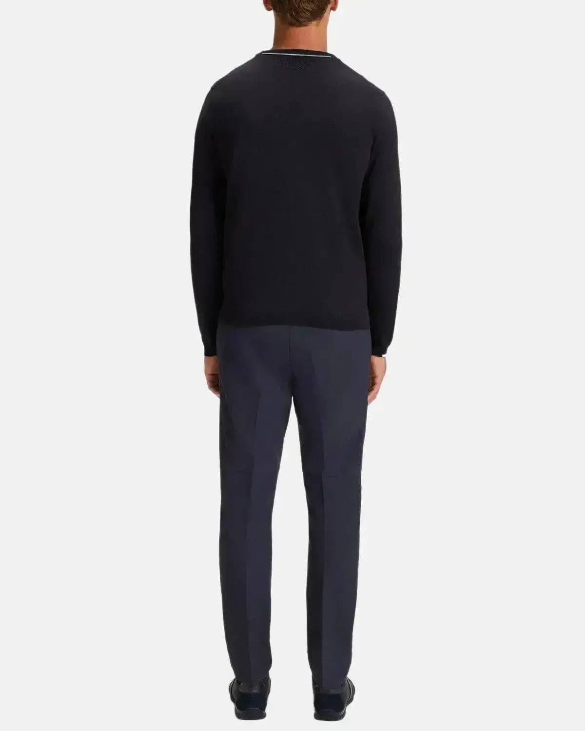 BOSS MENS K - EVERX CREWNECK COTTON KNIT DARK BLUE | Studio DOS