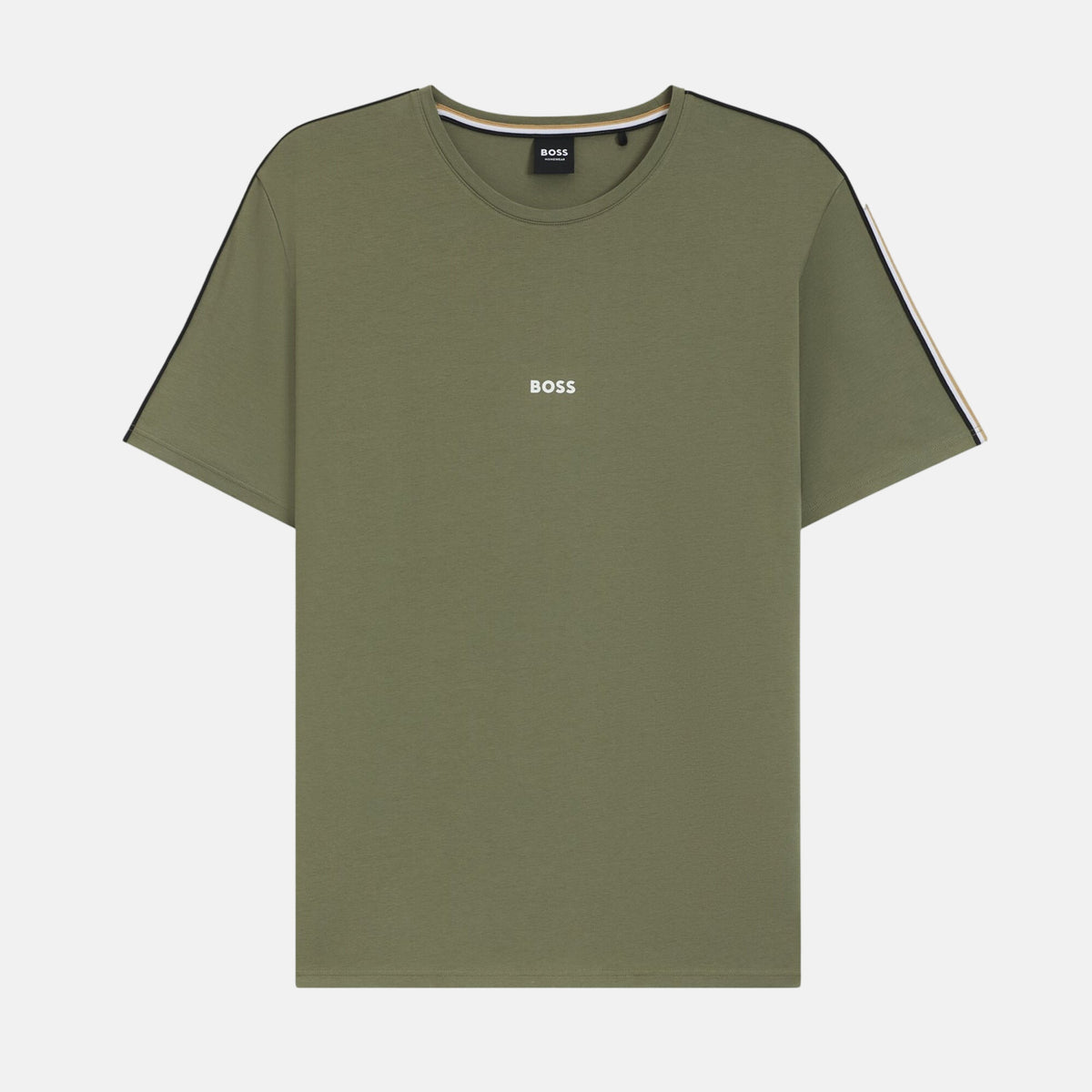 BOSS Mens Lightweight Unique T-Shirt Green | Studio DOS