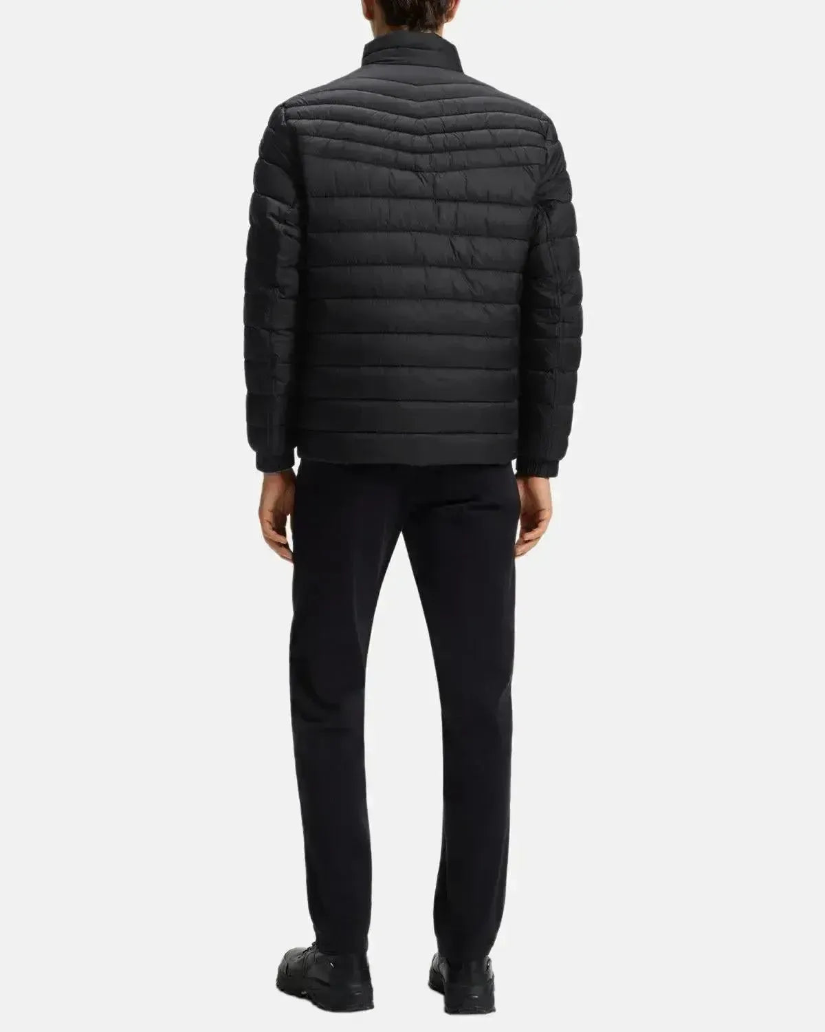 BOSS MENS ODEN2 SLIM FIT PACKABLE PUFFER JACKET BLACK | Studio DOS