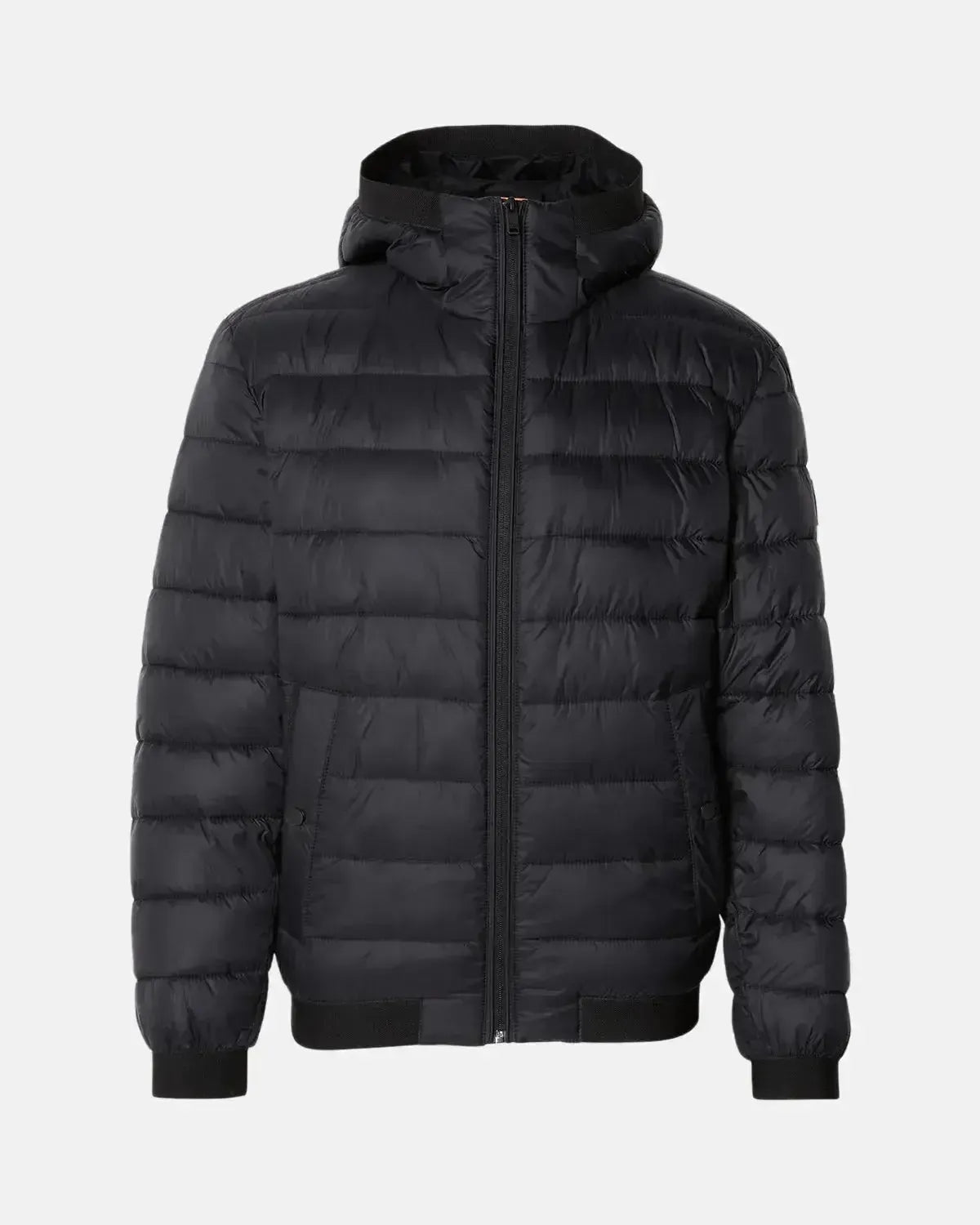 BOSS MENS ODENIS HOODED PUFFER JACKET BLACK | Studio DOS