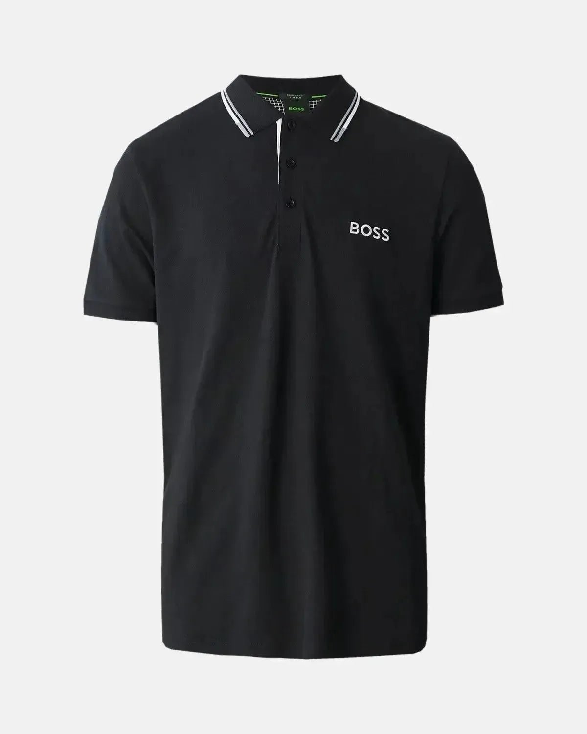 BOSS MENS PADDY PRO POLO SHIRT DARK BLUE GREY | Studio DOS