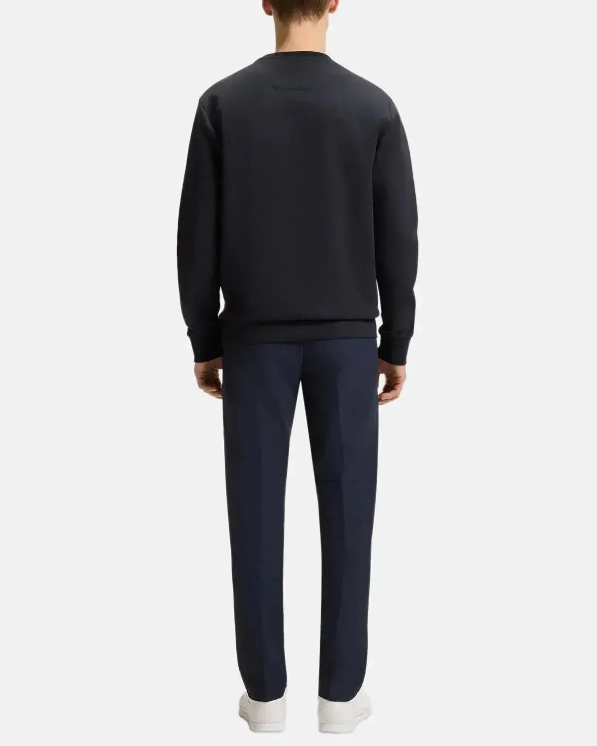 BOSS MENS SALBO SANDWICH LOGO SWEATSHIRT DARK BLUE | Studio DOS