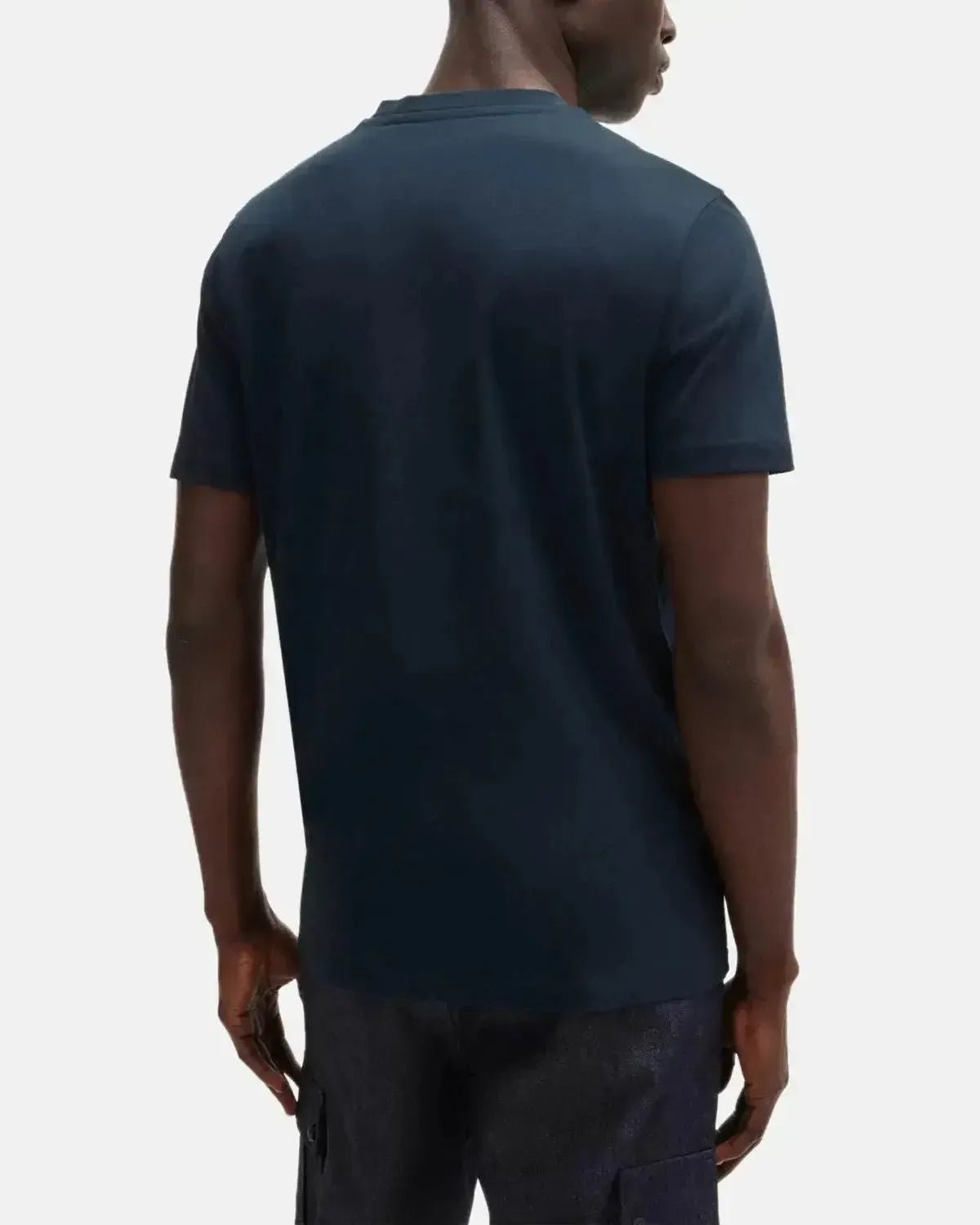 BOSS MENS THINKING 1 RUBBER PRINT LOGO T - SHIRT DARK BLUE | Studio DOS