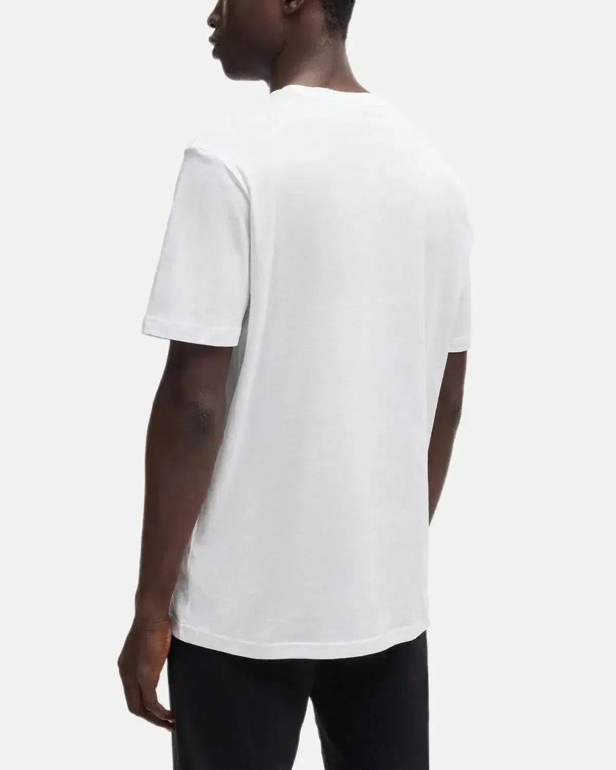 BOSS MENS THINKING 1 RUBBER PRINT LOGO T - SHIRT WHITE | Studio DOS