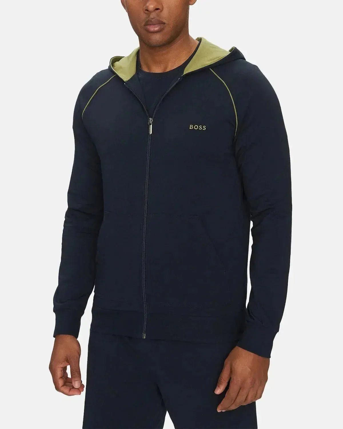 BOSS MIX AND MATCH ZIP HOODIE DARK BLUE | Studio DOS