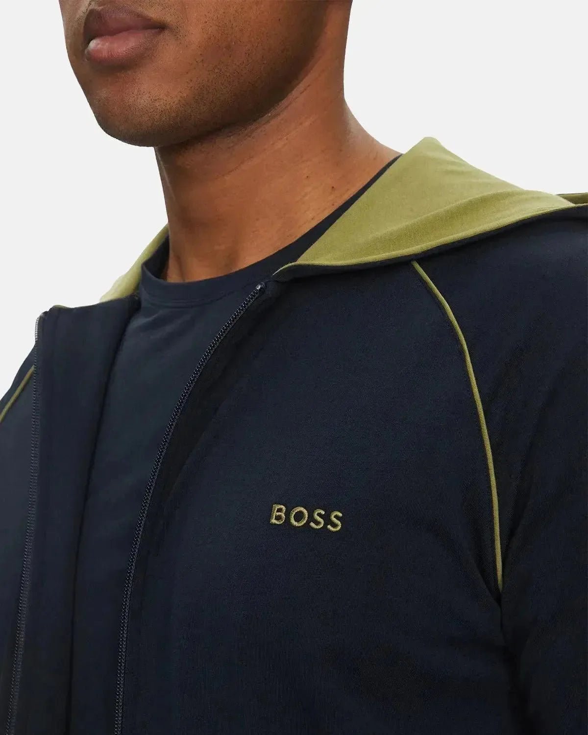 BOSS MIX AND MATCH ZIP HOODIE DARK BLUE | Studio DOS