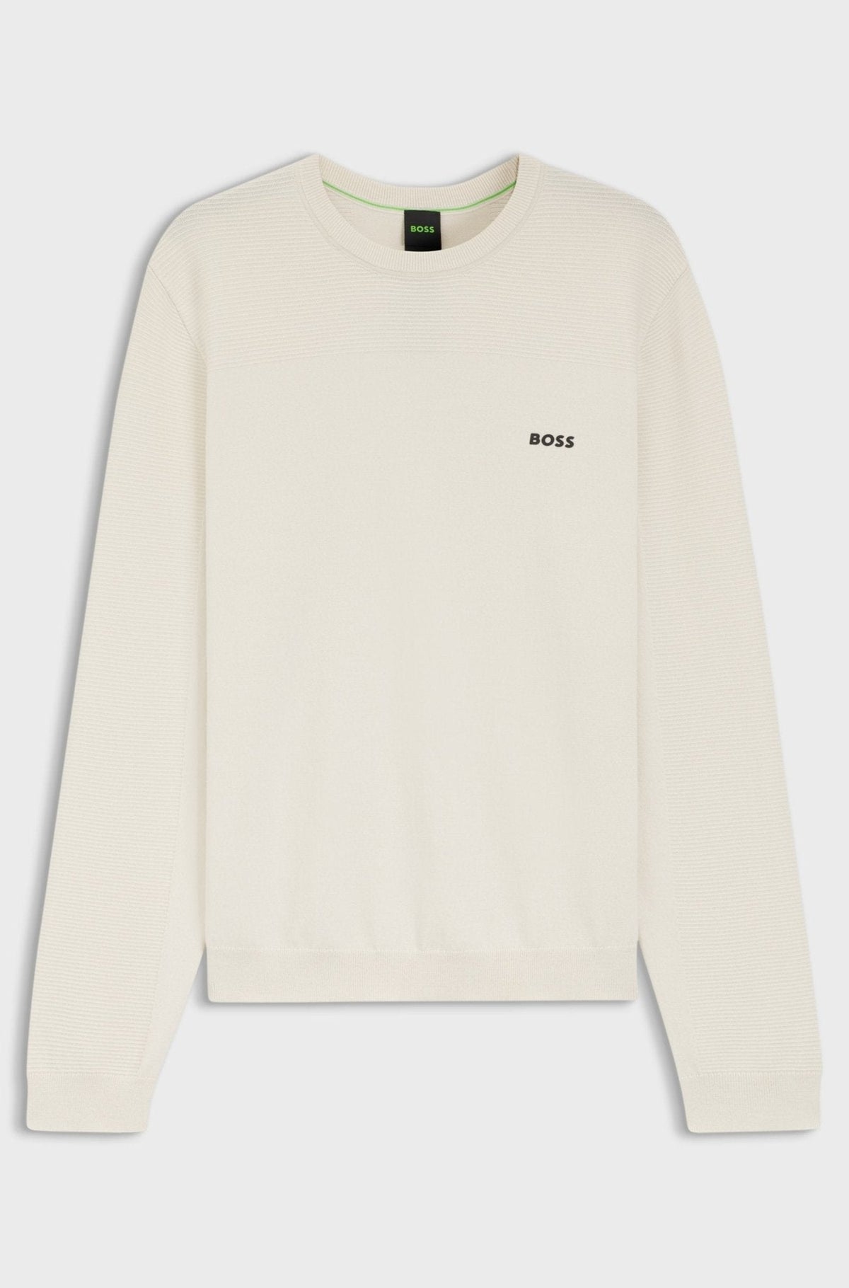 BOSS Momentum-X Crew Neck Jumper Natural | Studio DOS