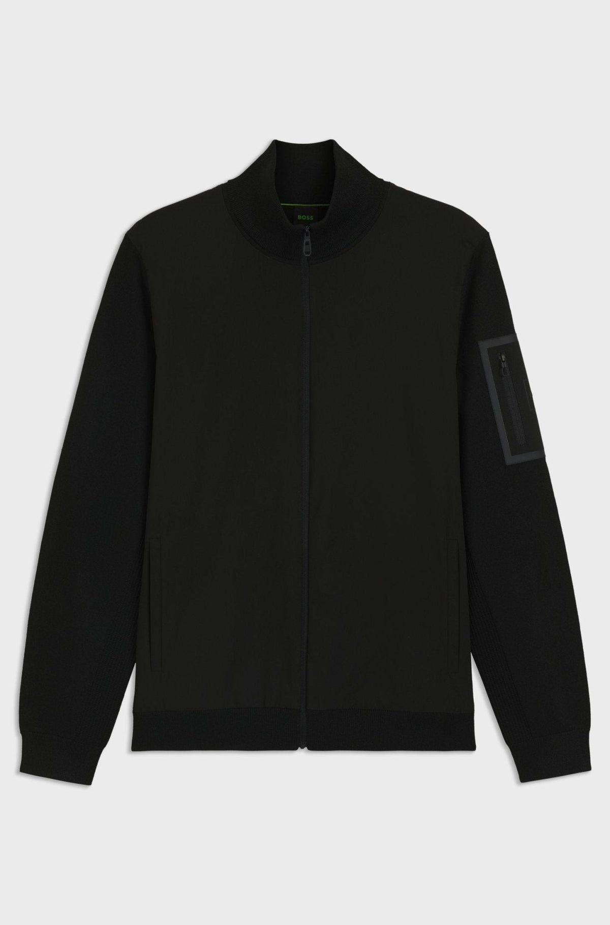 BOSS Momentum-X Knitted Hybrid Jacket Black | Studio DOS