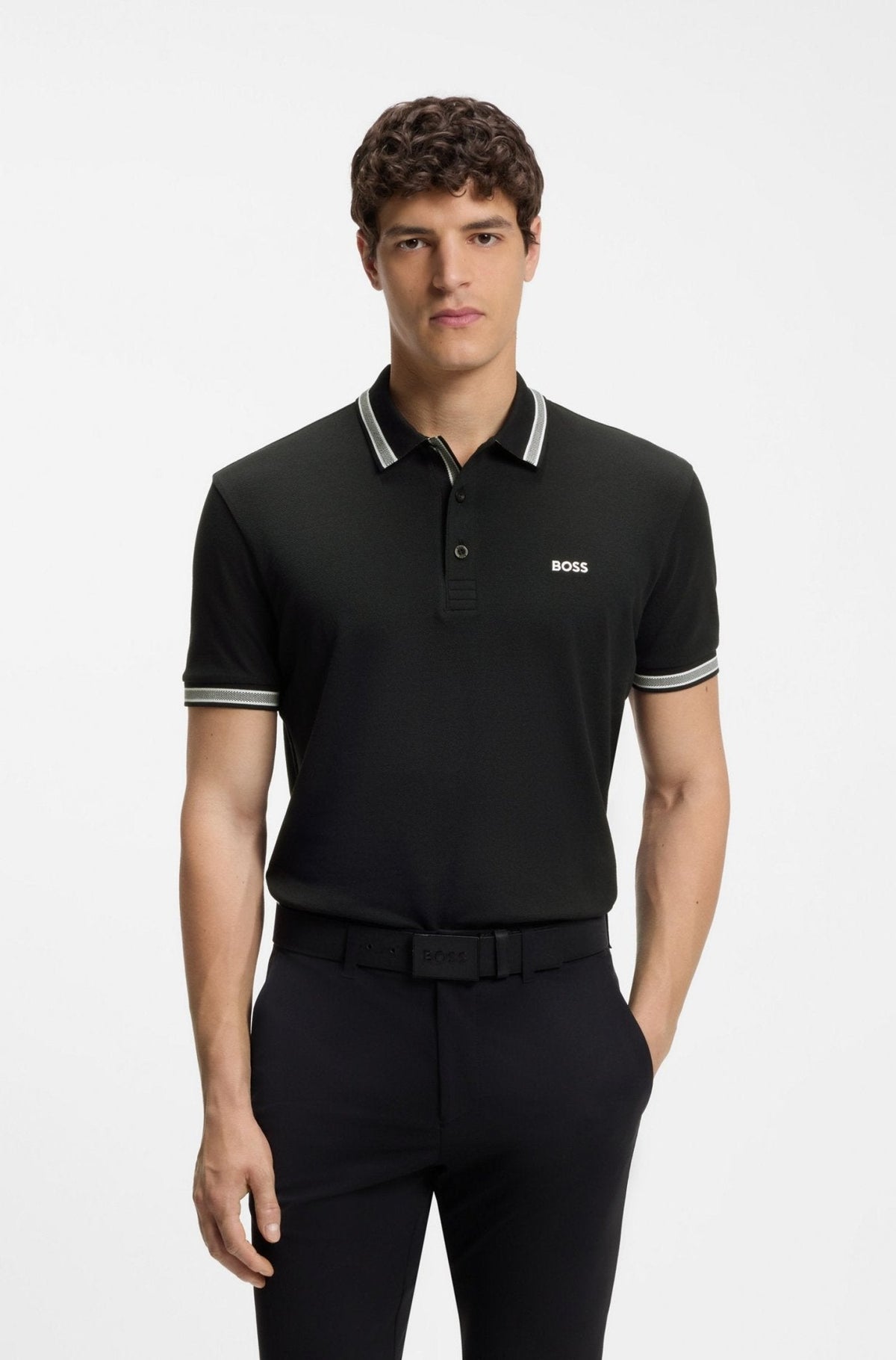 BOSS Paddy Piqué Polo Shirt Dark Blue | Studio DOS