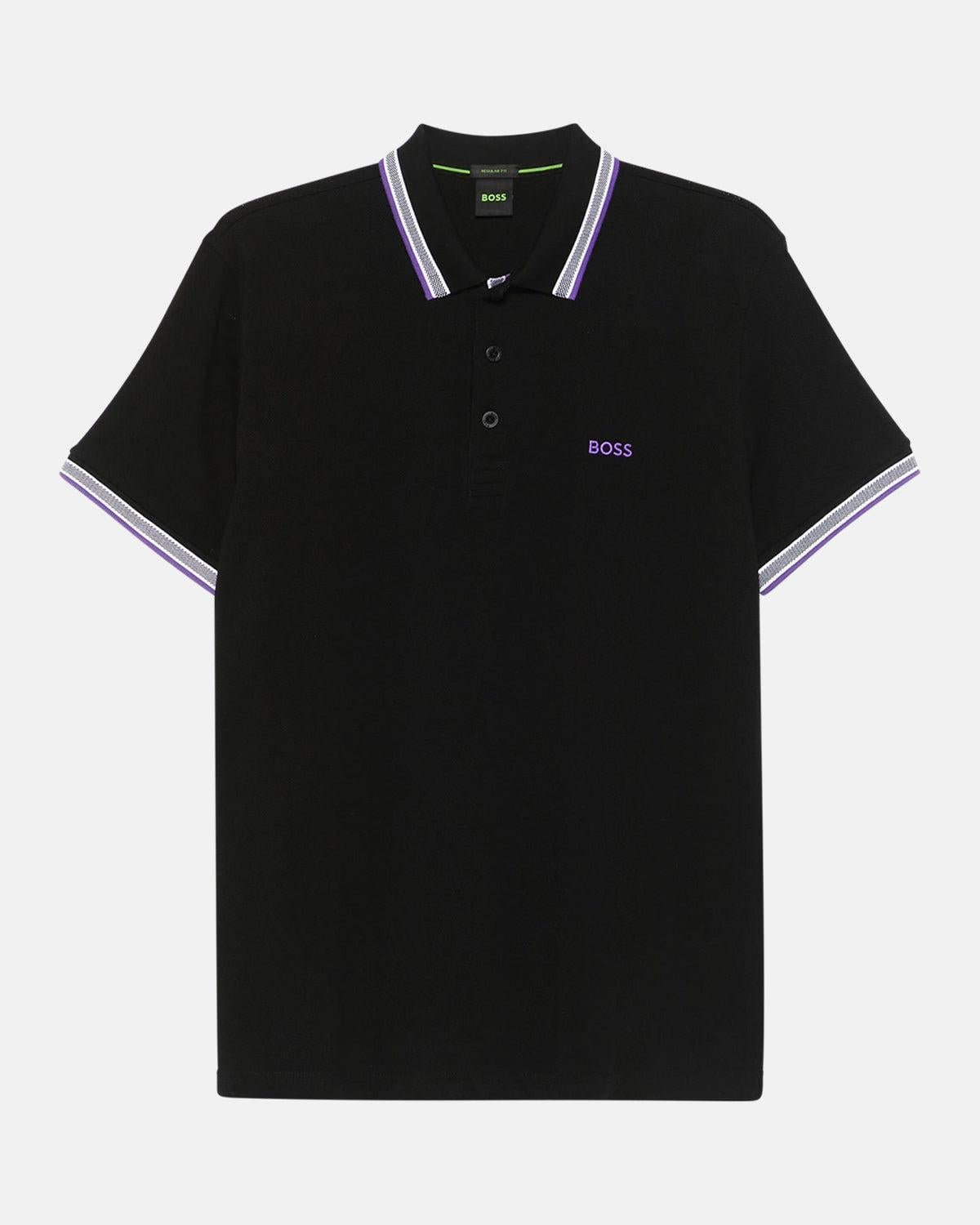 BOSS PADDY POLO SHIRT BLACK VLT | Studio DOS