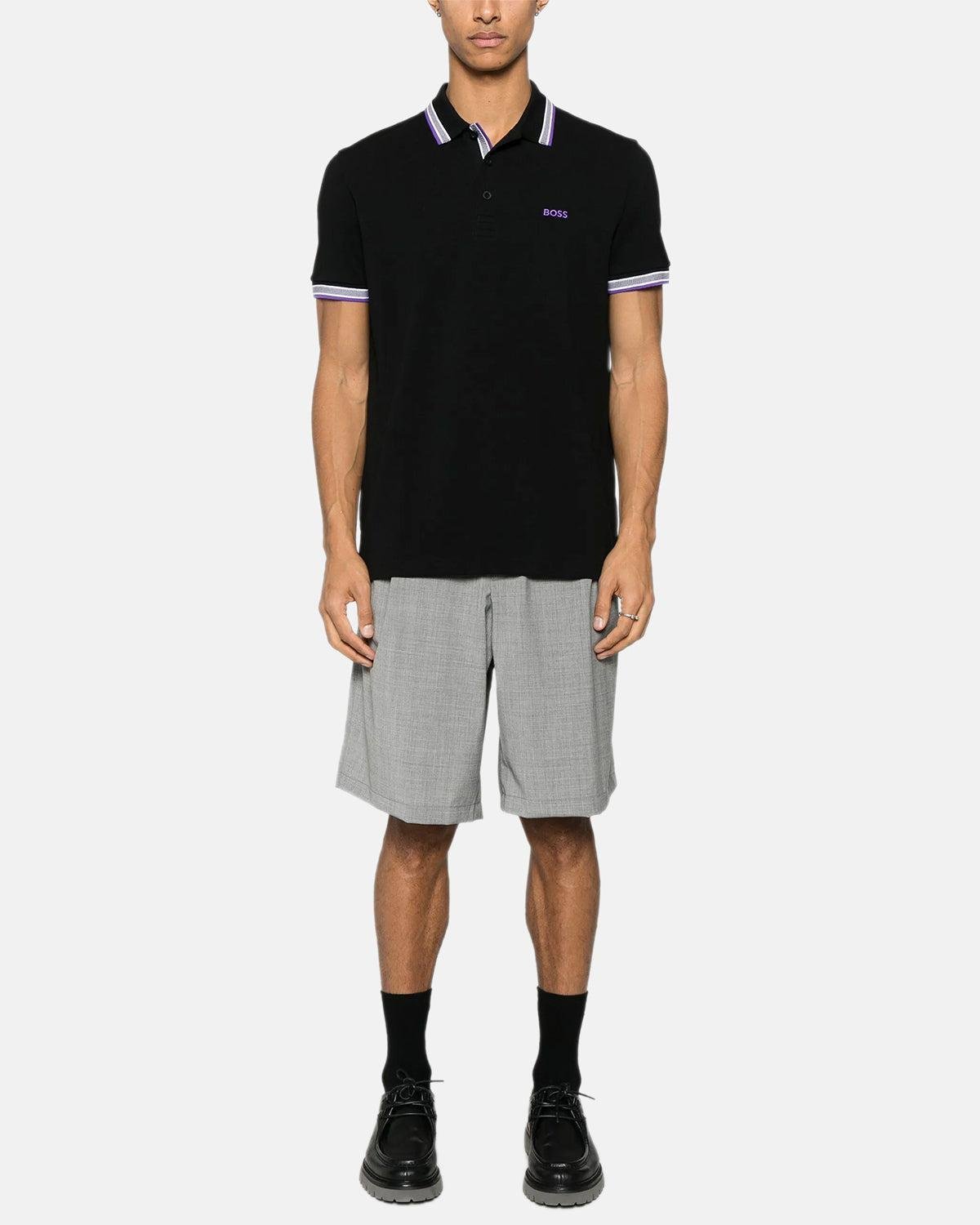BOSS PADDY POLO SHIRT BLACK VLT | Studio DOS