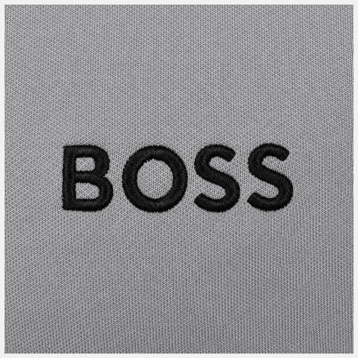 BOSS Paddy Pro Polo Shirt Medium Grey/Black/White | Studio DOS