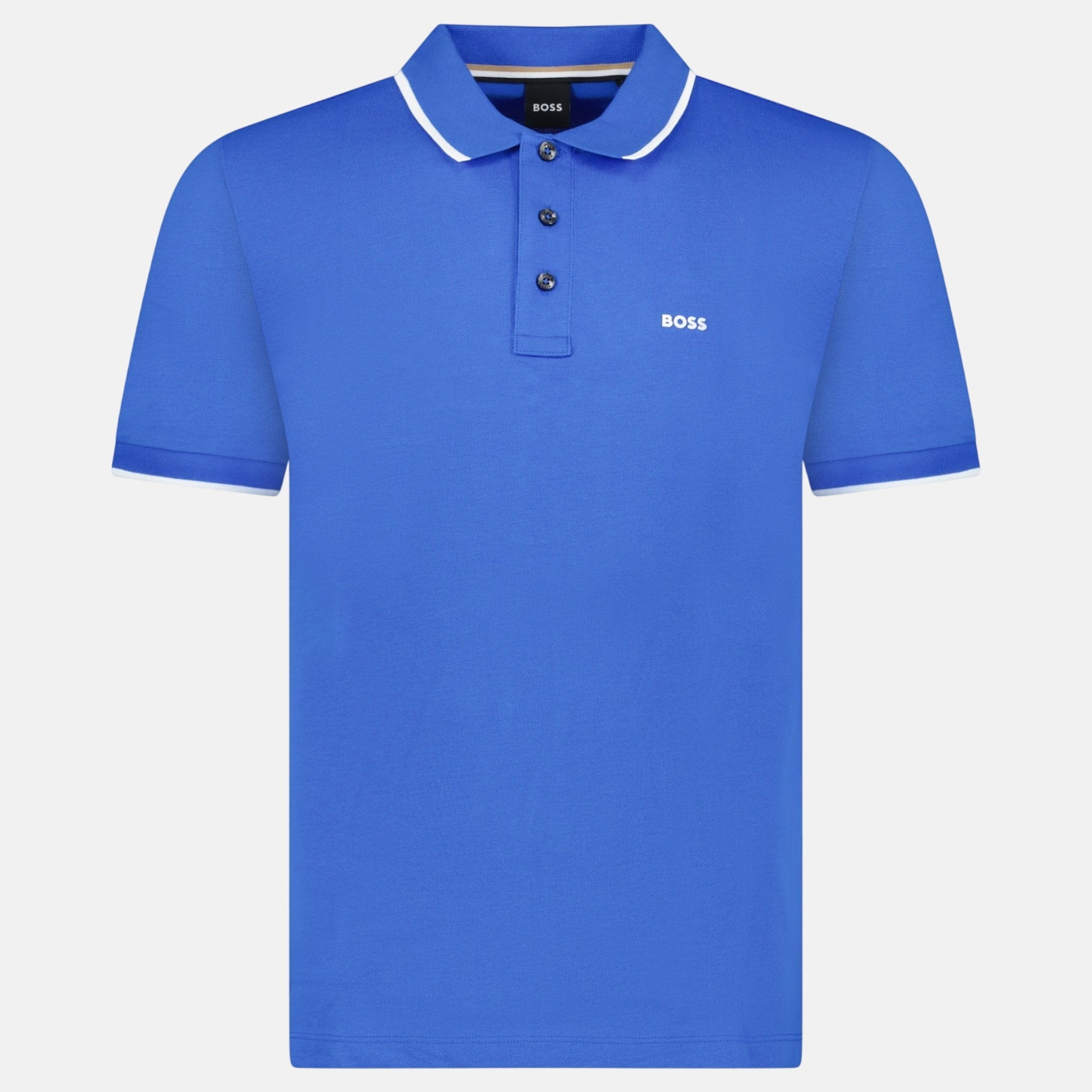 BOSS Parley 190 Polo Shirt Royal Blue | Studio DOS