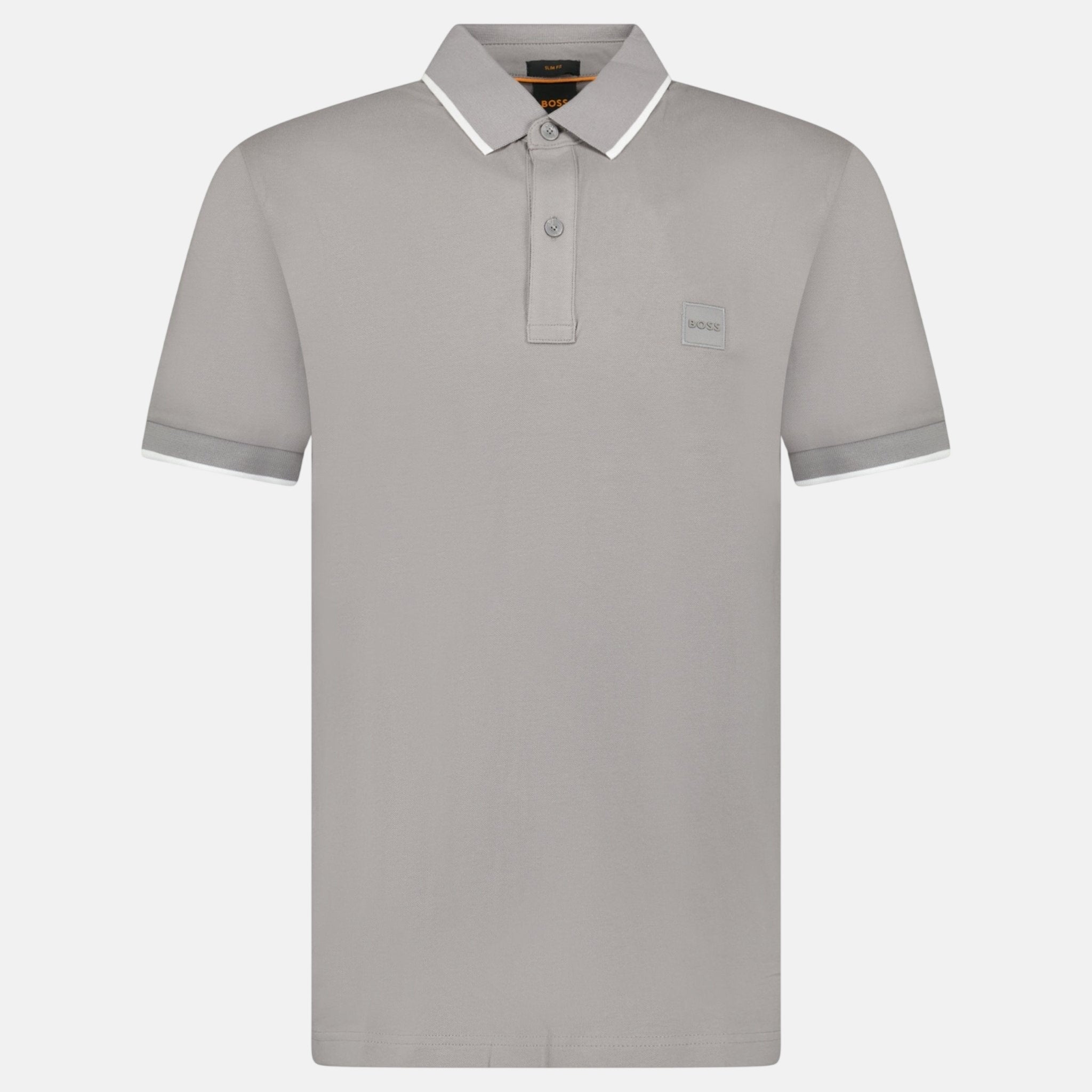 BOSS Passertip Polo Shirt Grey | Studio DOS
