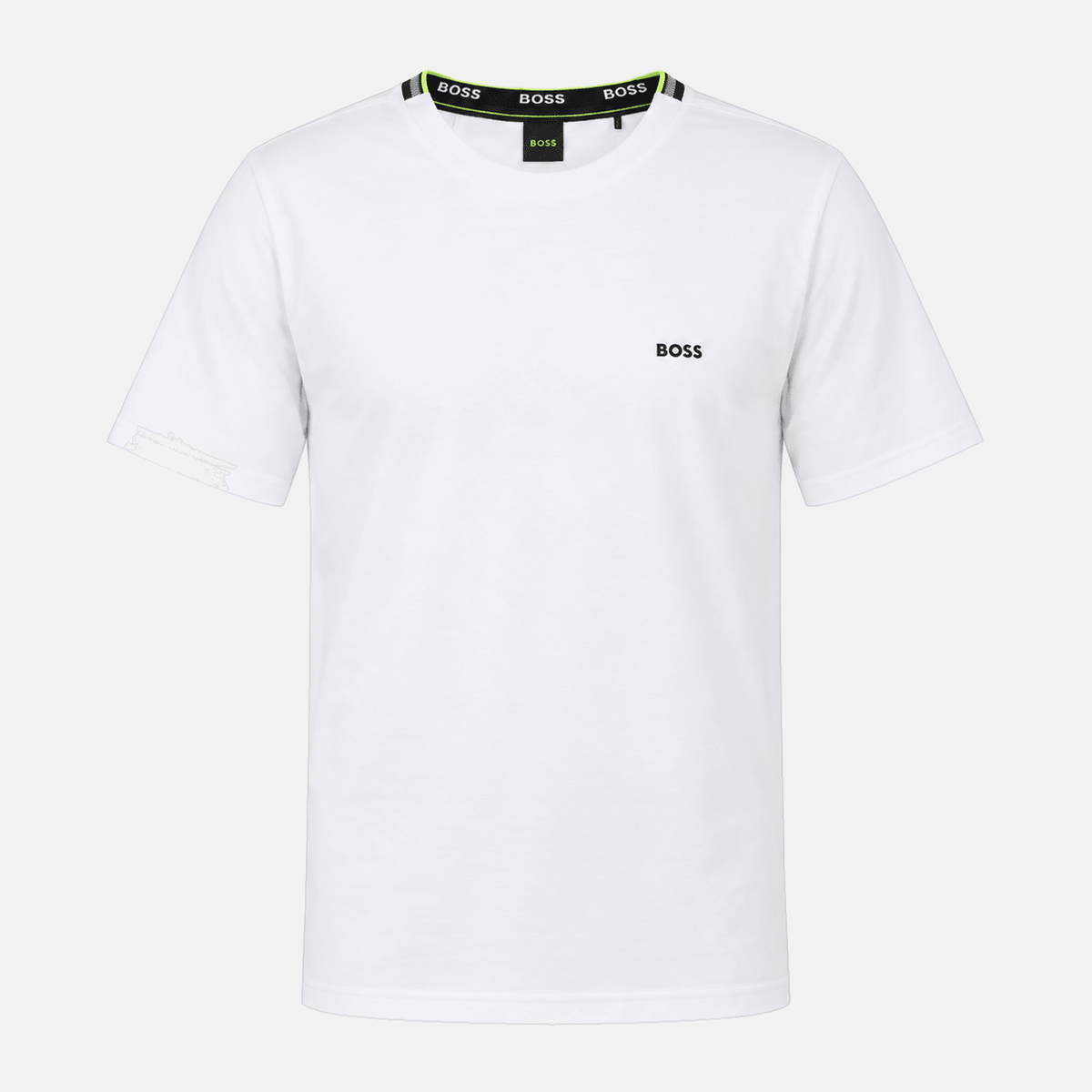 BOSS Pique Taddy T-Shirt Open White | Studio DOS