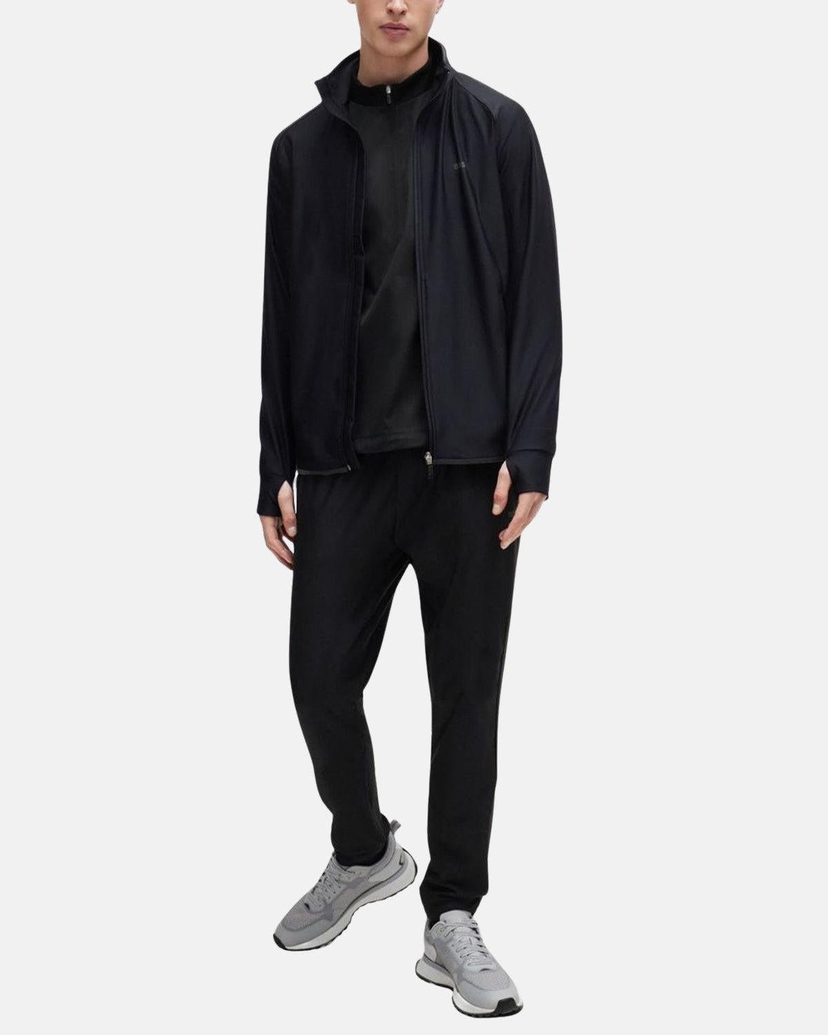 BOSS QUICK DRY TRACKSUIT BOTTOMS BLACK | Studio DOS