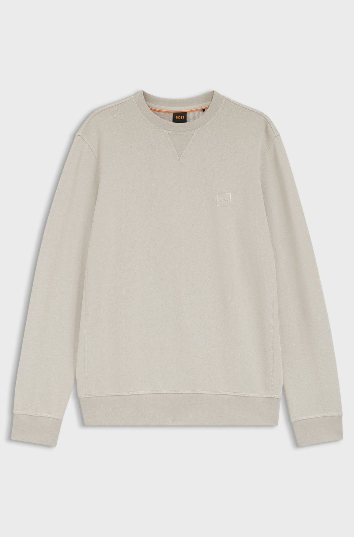 BOSS Reg Fit Westart Sweatshirt Light Grey | Studio DOS