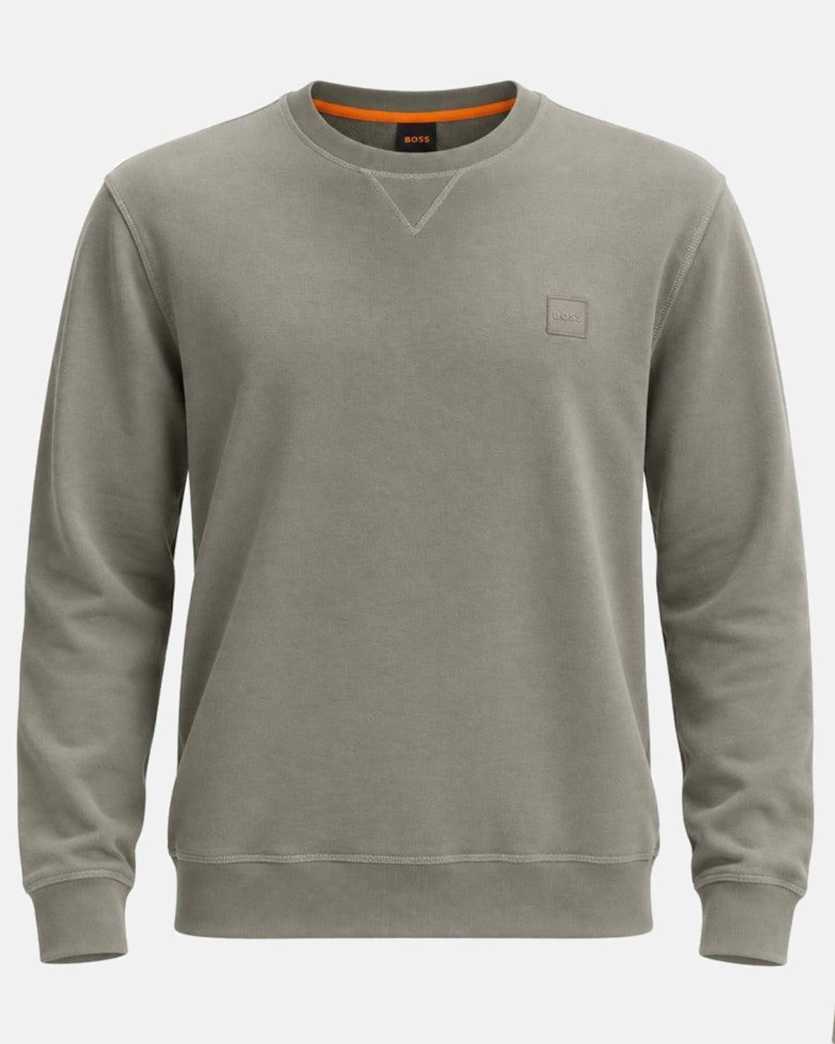 BOSS Reg Fit Westart Sweatshirt Open Grey | Studio DOS