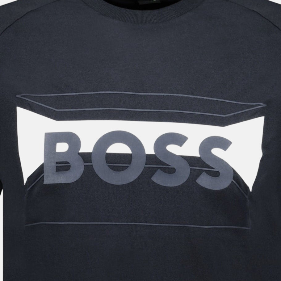 BOSS Regular - Fit Logo Artwork T-Shirt Black | Studio DOS