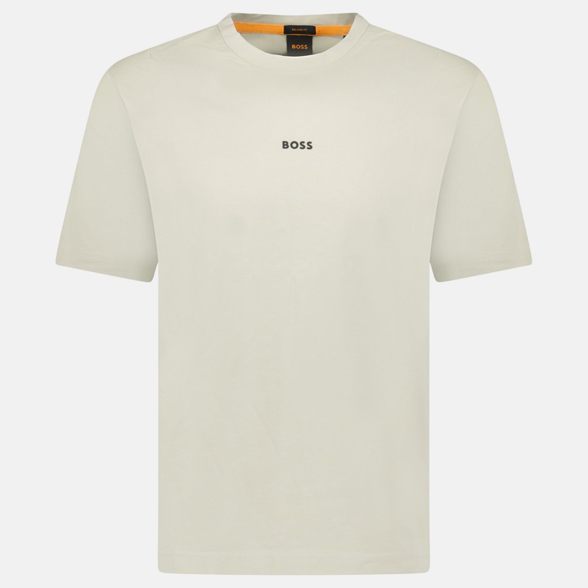 BOSS Relaxed - Fit Stretch Cotton T-Shirt Beige | Studio DOS