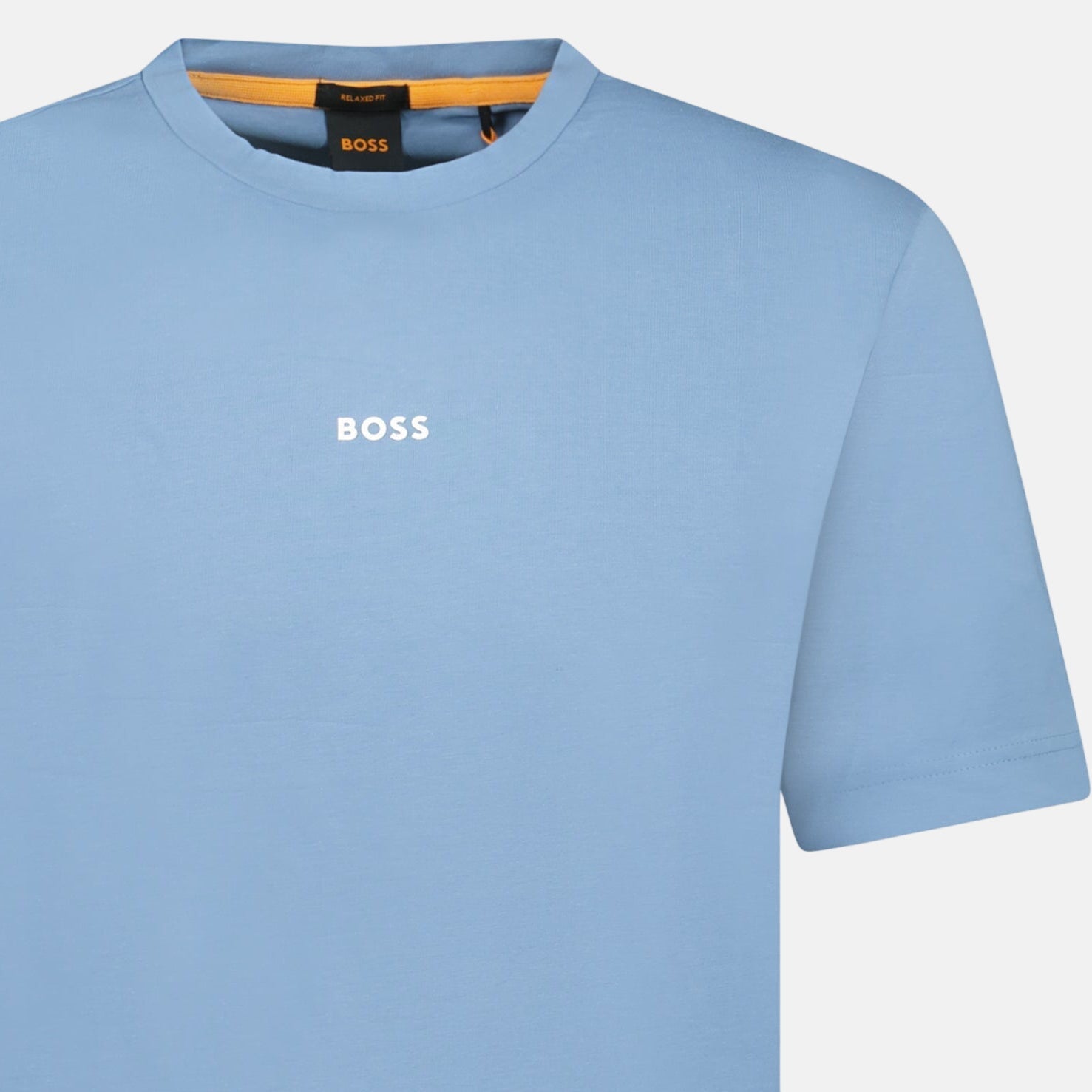 BOSS Relaxed - Fit Stretch Cotton T-Shirt Blue | Studio DOS