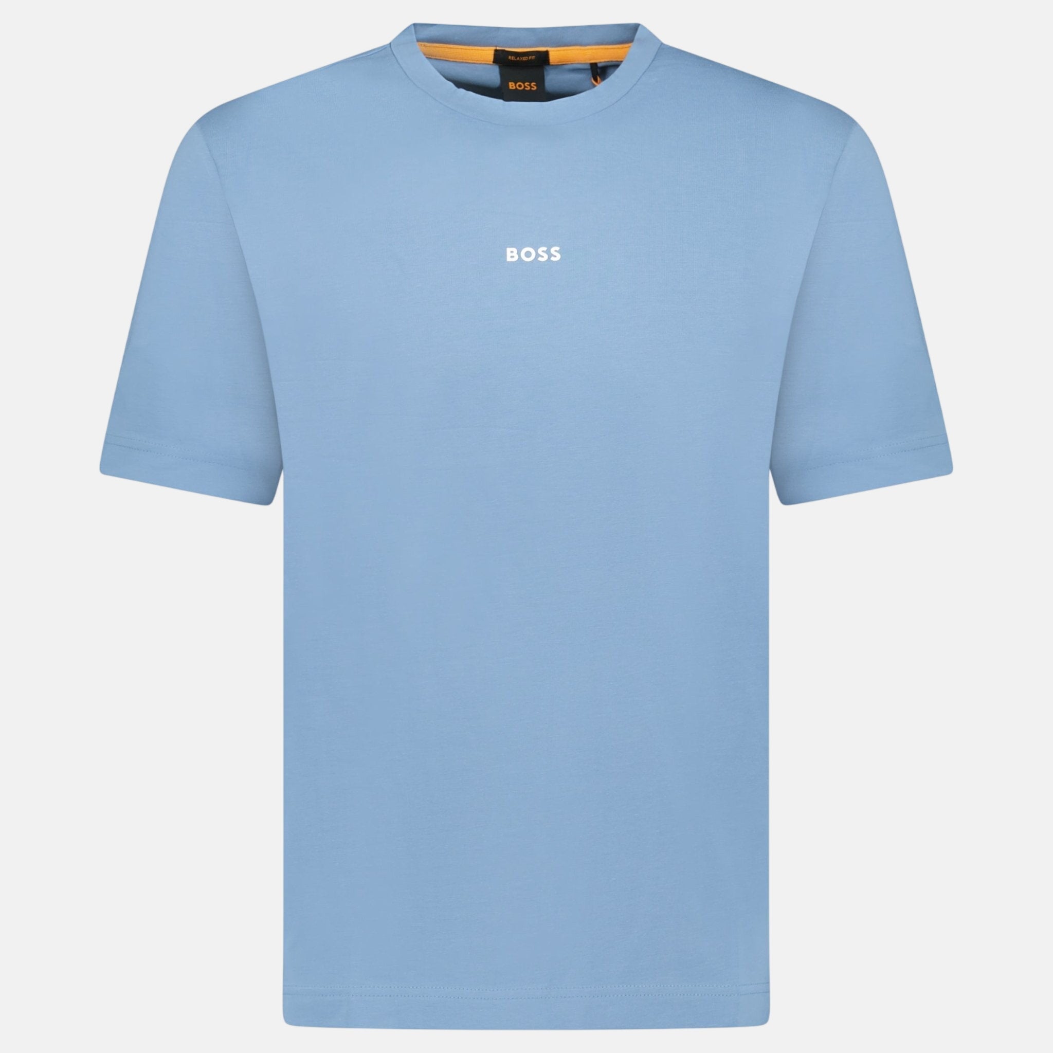 BOSS Relaxed - Fit Stretch Cotton T-Shirt Blue | Studio DOS