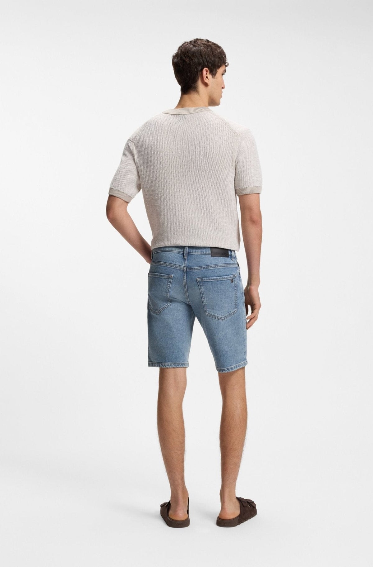 BOSS Re.Maine Denim Shorts Light Blue | Studio DOS