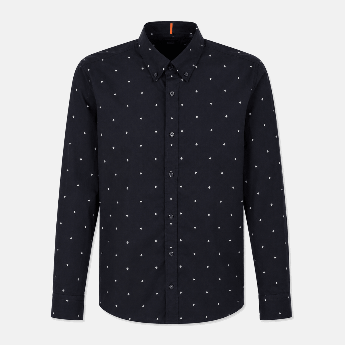 BOSS Rickert Pattern Shirt Dark Navy | Studio DOS
