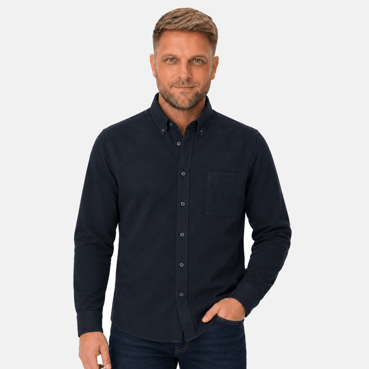 BOSS Rickert Shirt Dark Navy | Studio DOS