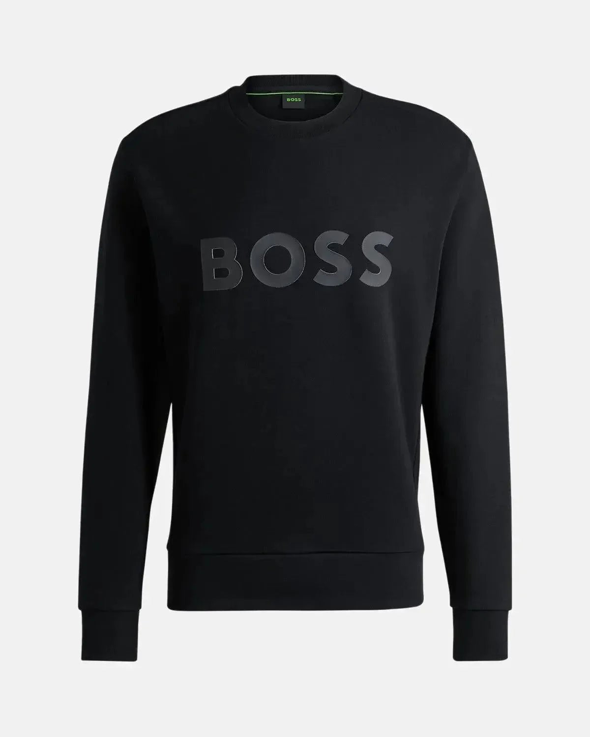 BOSS SALBO SANDWICH LOGO SWEATSHIRT BLACK | Studio DOS