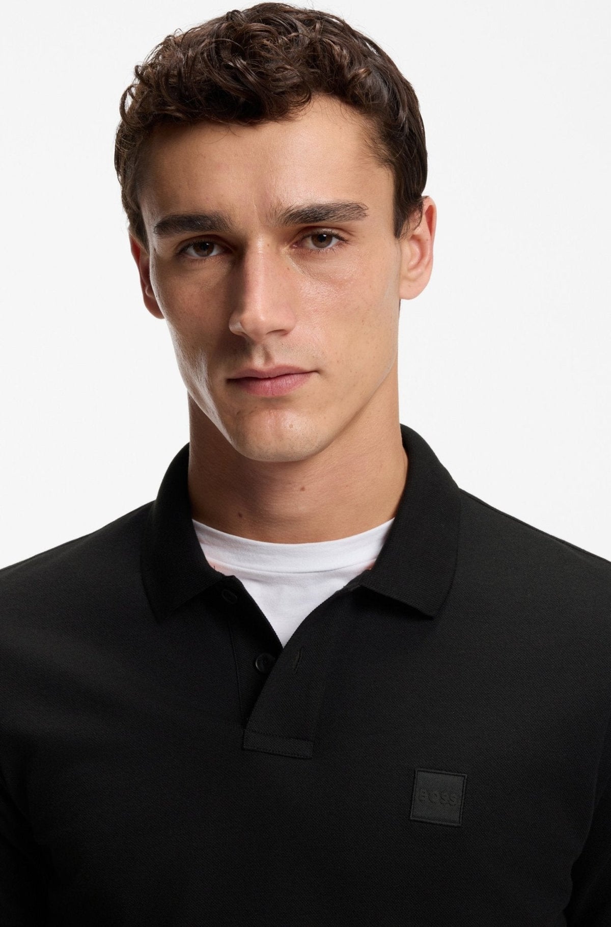 BOSS Slim Fit Passenger Polo Shirt Black | Studio DOS