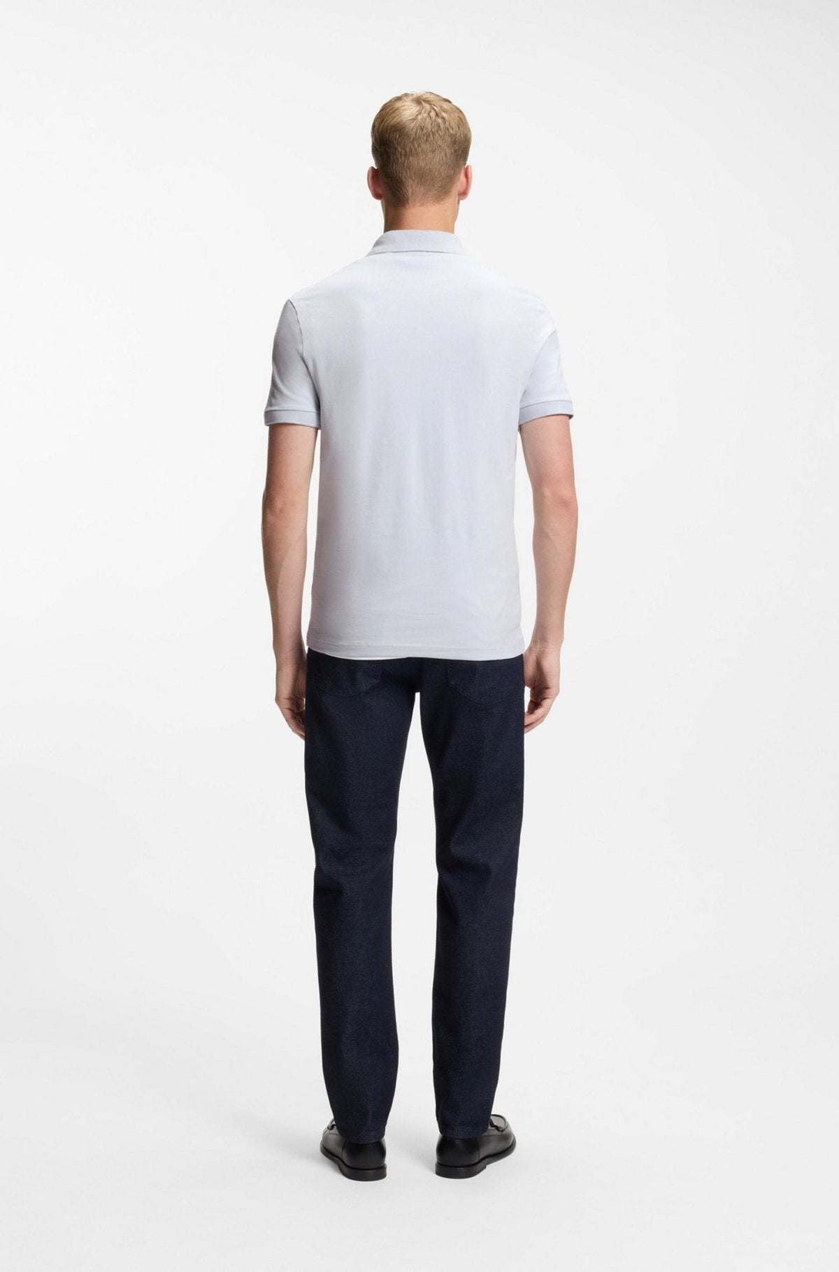 BOSS Slim Fit Passenger Polo Shirt Light Pastel Grey | Studio DOS