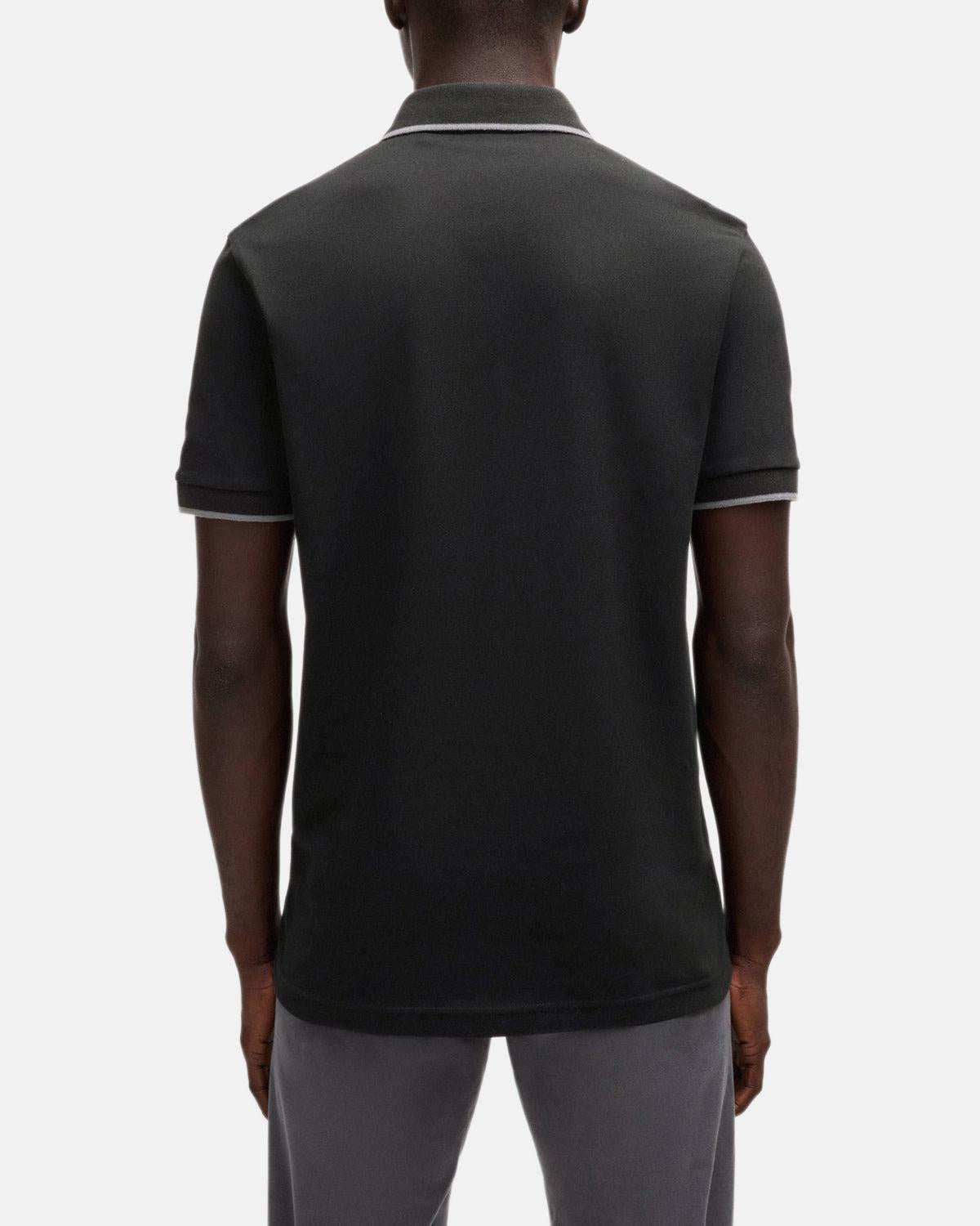 BOSS Slim Fit Passertip Polo Shirt Black | Studio DOS
