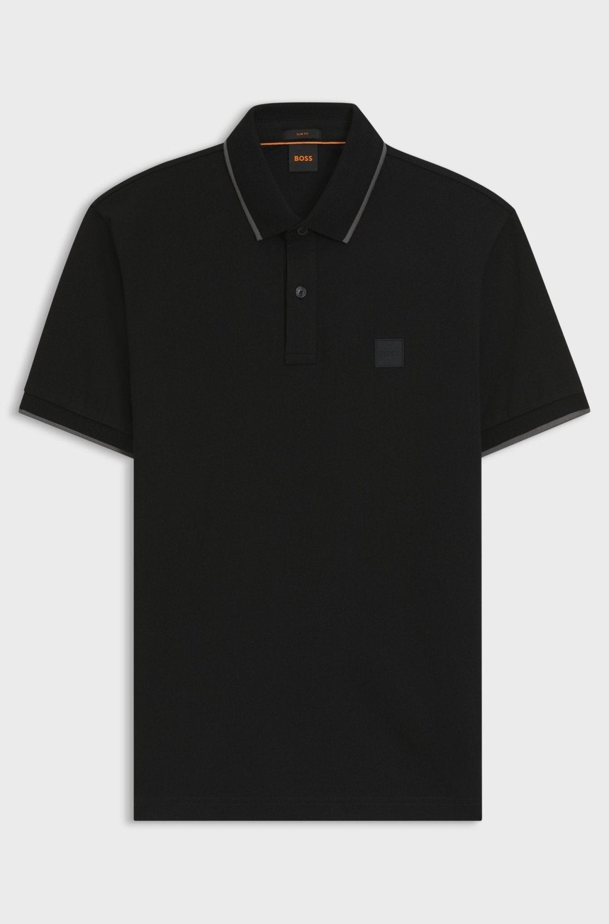 BOSS Slim Fit Passertip Polo Shirt Black | Studio DOS
