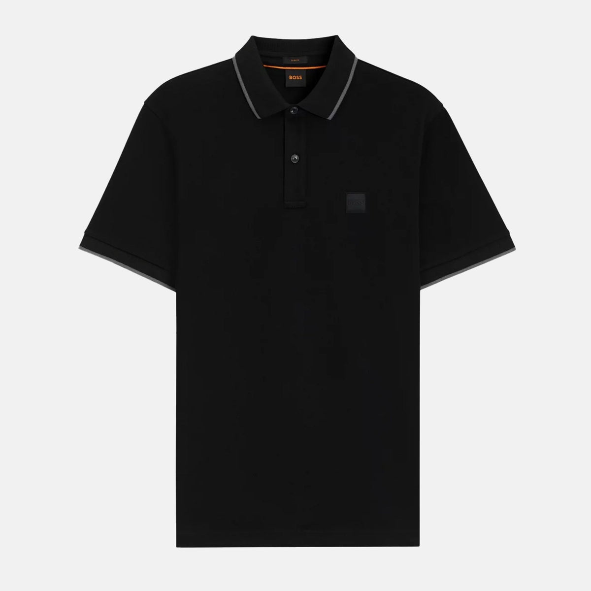 BOSS Slim Fit Passertip Polo Shirt Black | Studio DOS