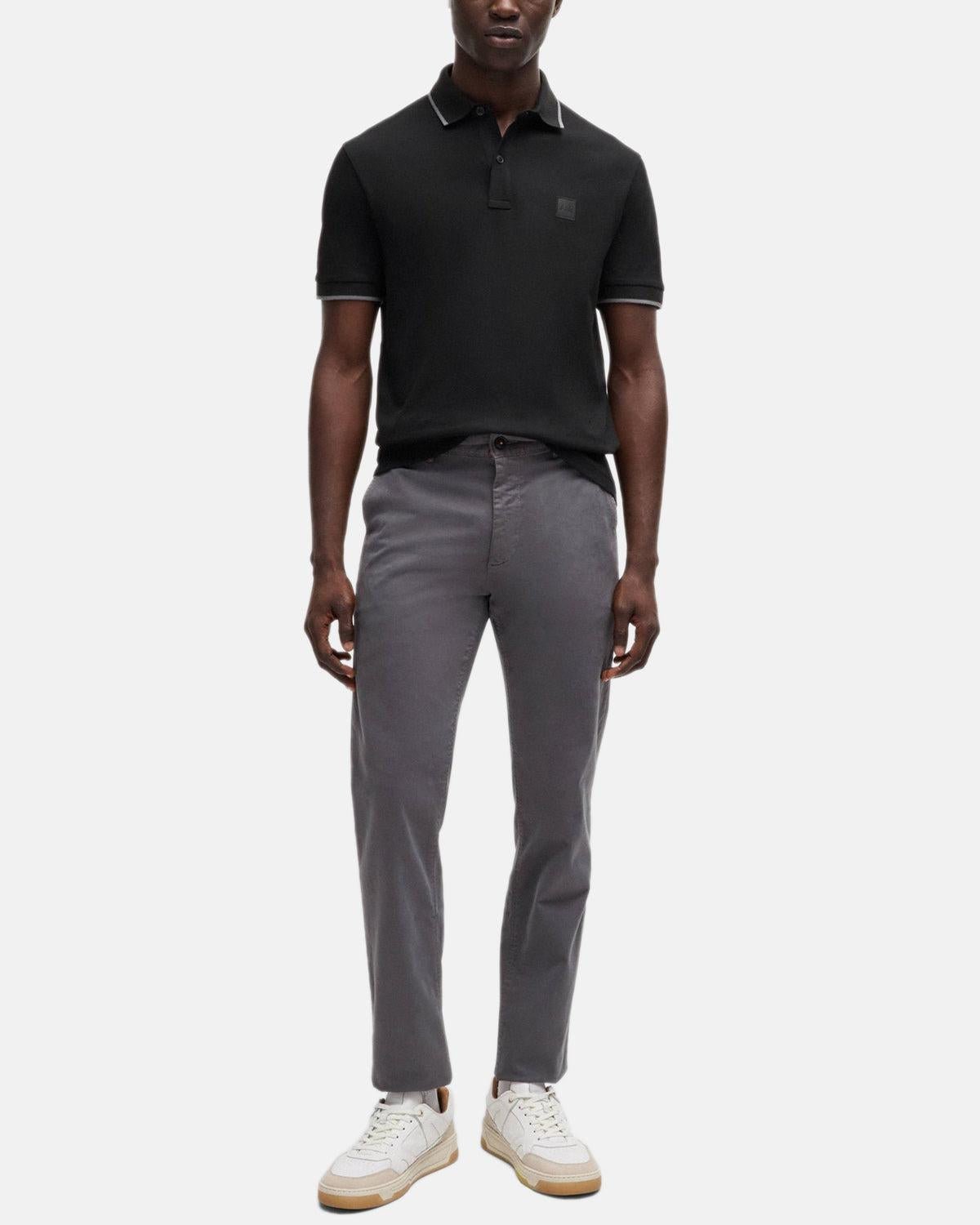 BOSS Slim Fit Passertip Polo Shirt Black | Studio DOS