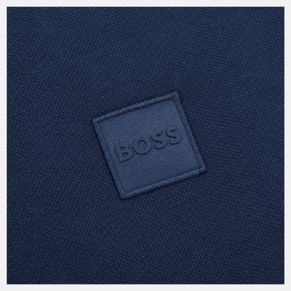 BOSS Slim Fit Passertip Polo Shirt Navy Blue/White | Studio DOS