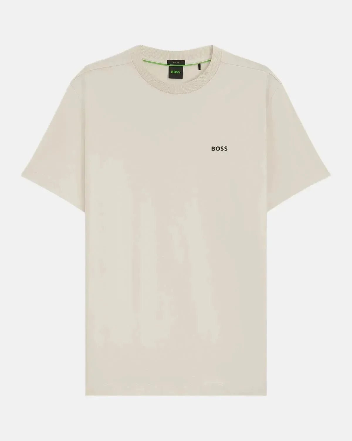 BOSS STRETCH COTTON LOGO T - SHIRT NATURAL | Studio DOS