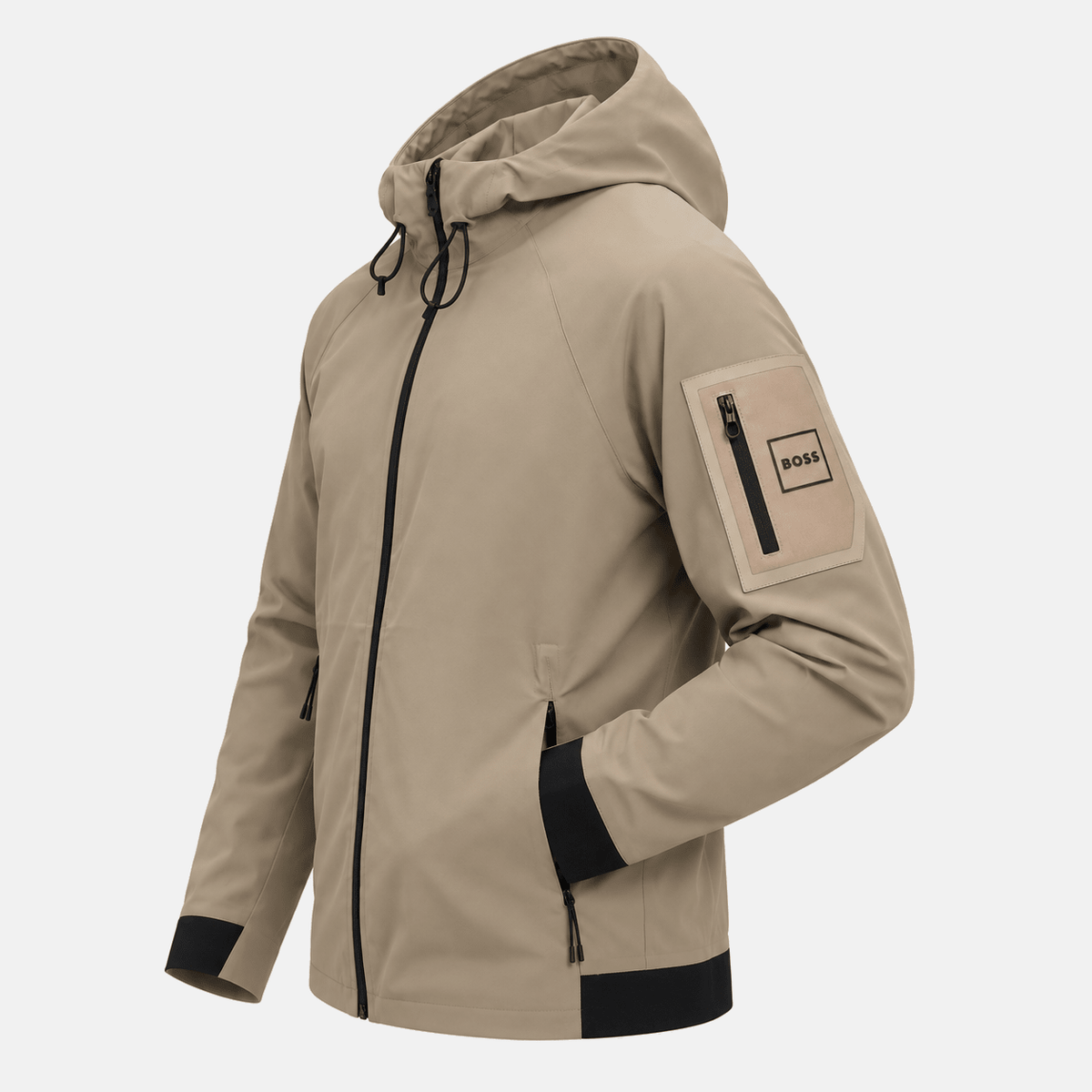 BOSS Terrace Soft Shell Jacket Light Pastel Khaki Green | Studio DOS