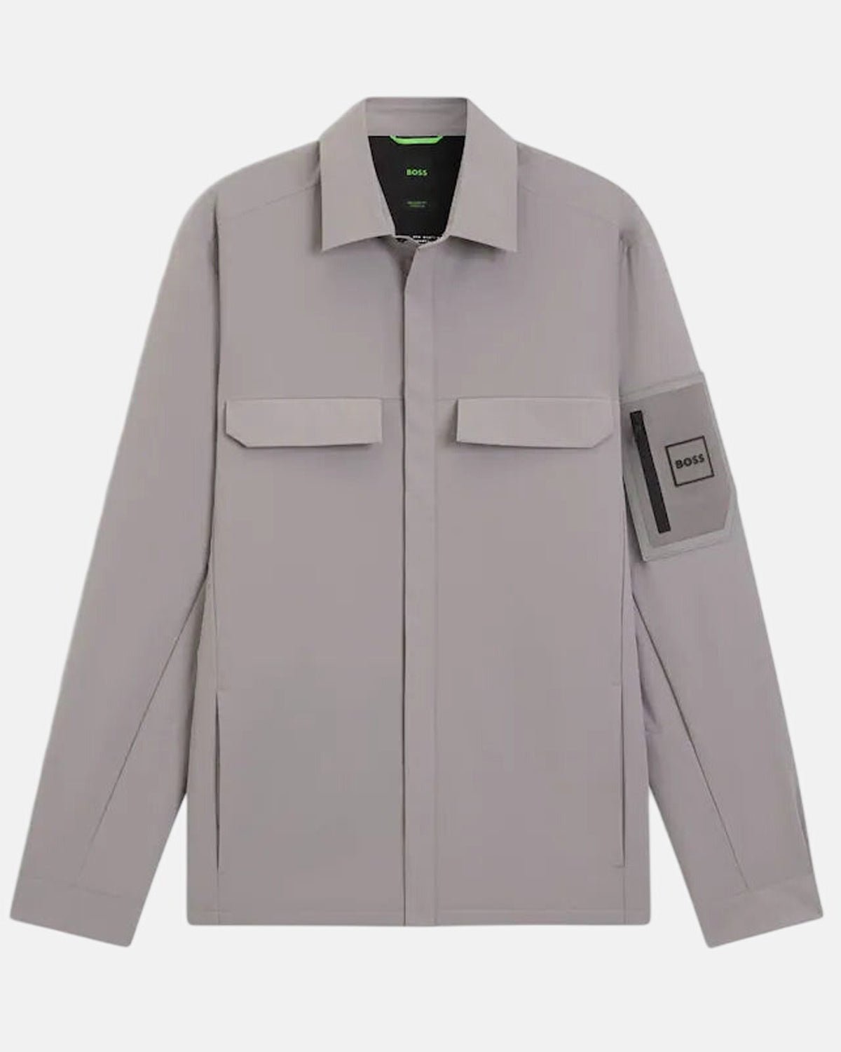 BOSS Tour Overshirt Open Grey | Studio DOS