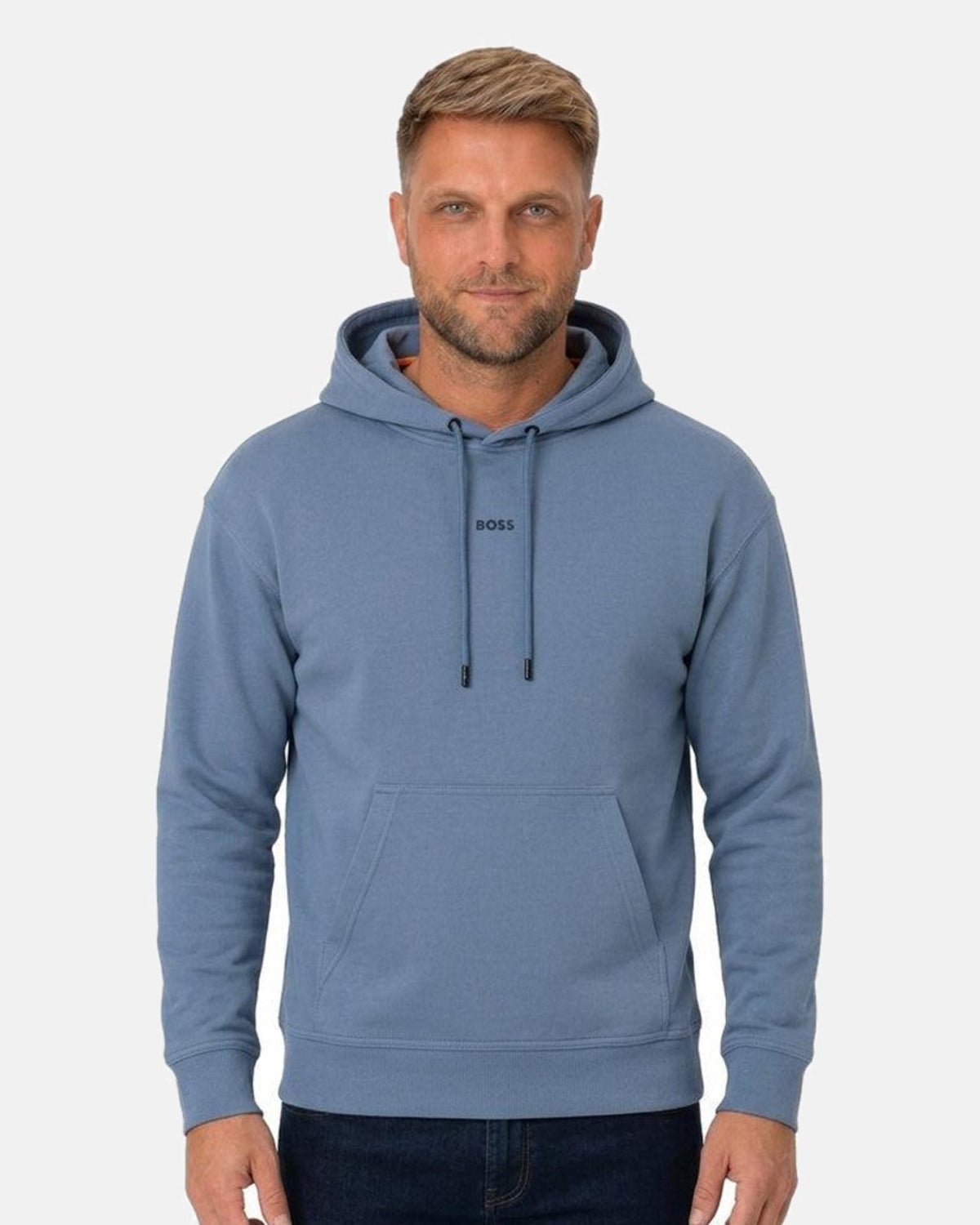 BOSS WeSmall Logo Hoodie Open Blue | Studio DOS