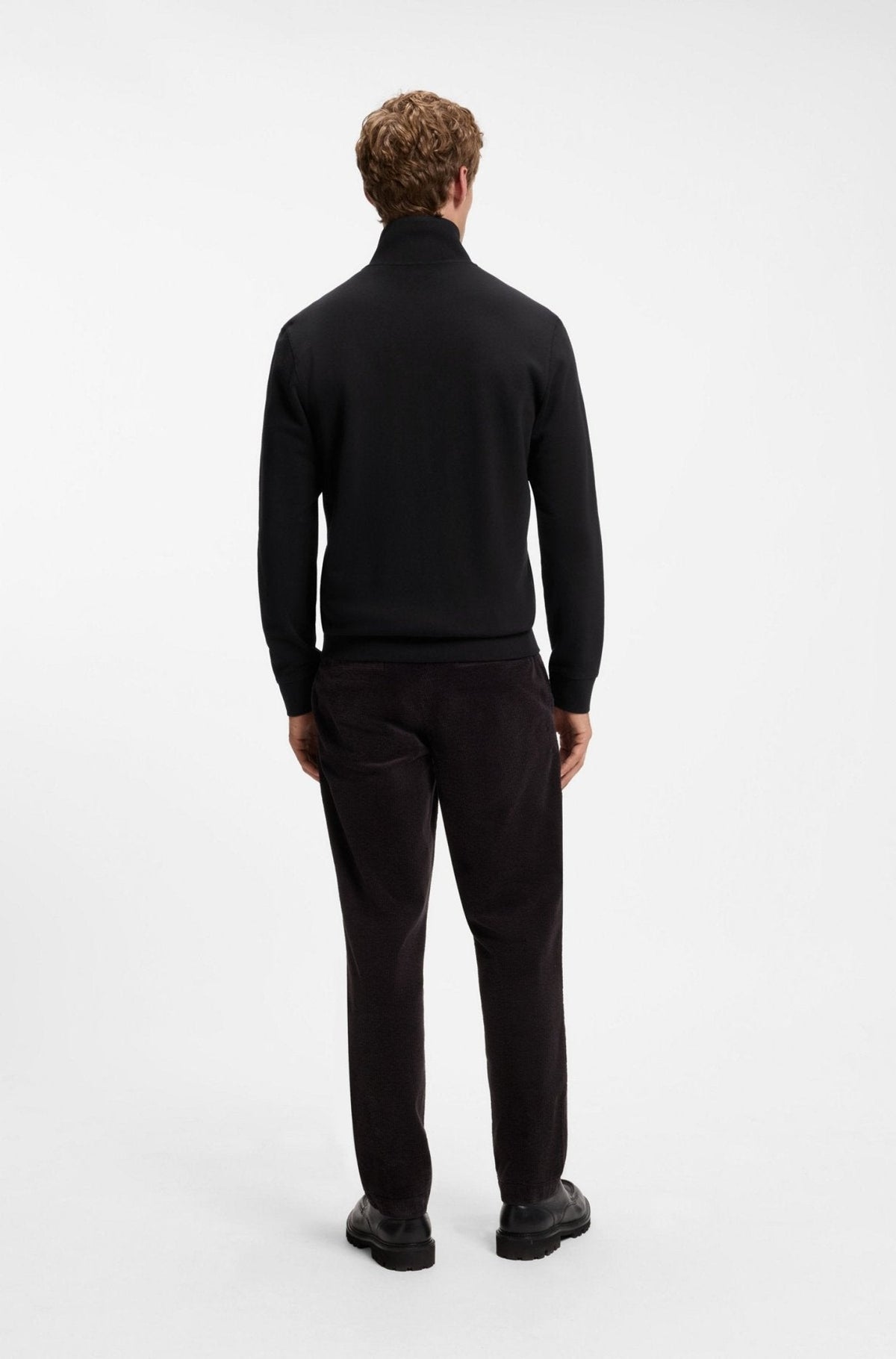 BOSS Zestart Zip Through Sweatshirt Black | Studio DOS