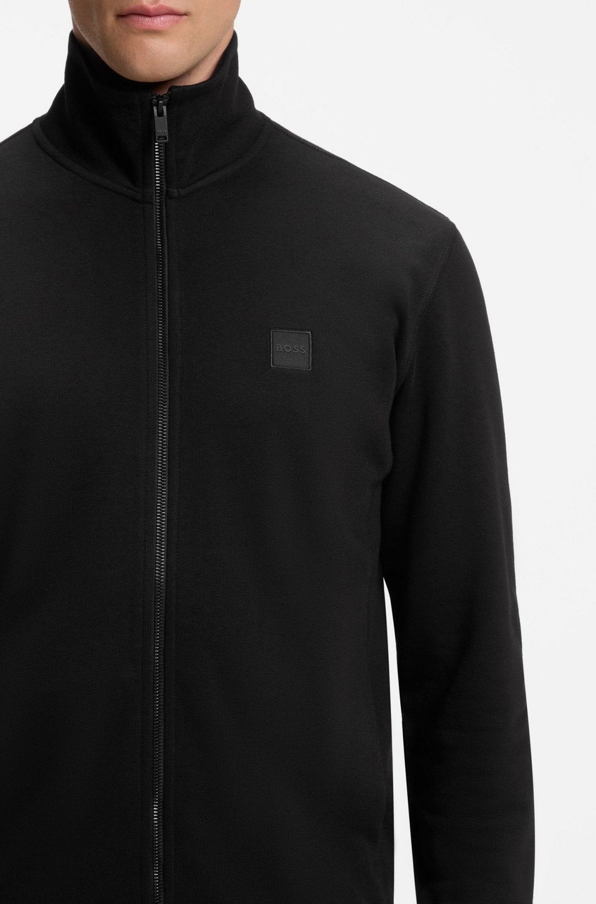 BOSS Zestart Zip Through Sweatshirt Black | Studio DOS