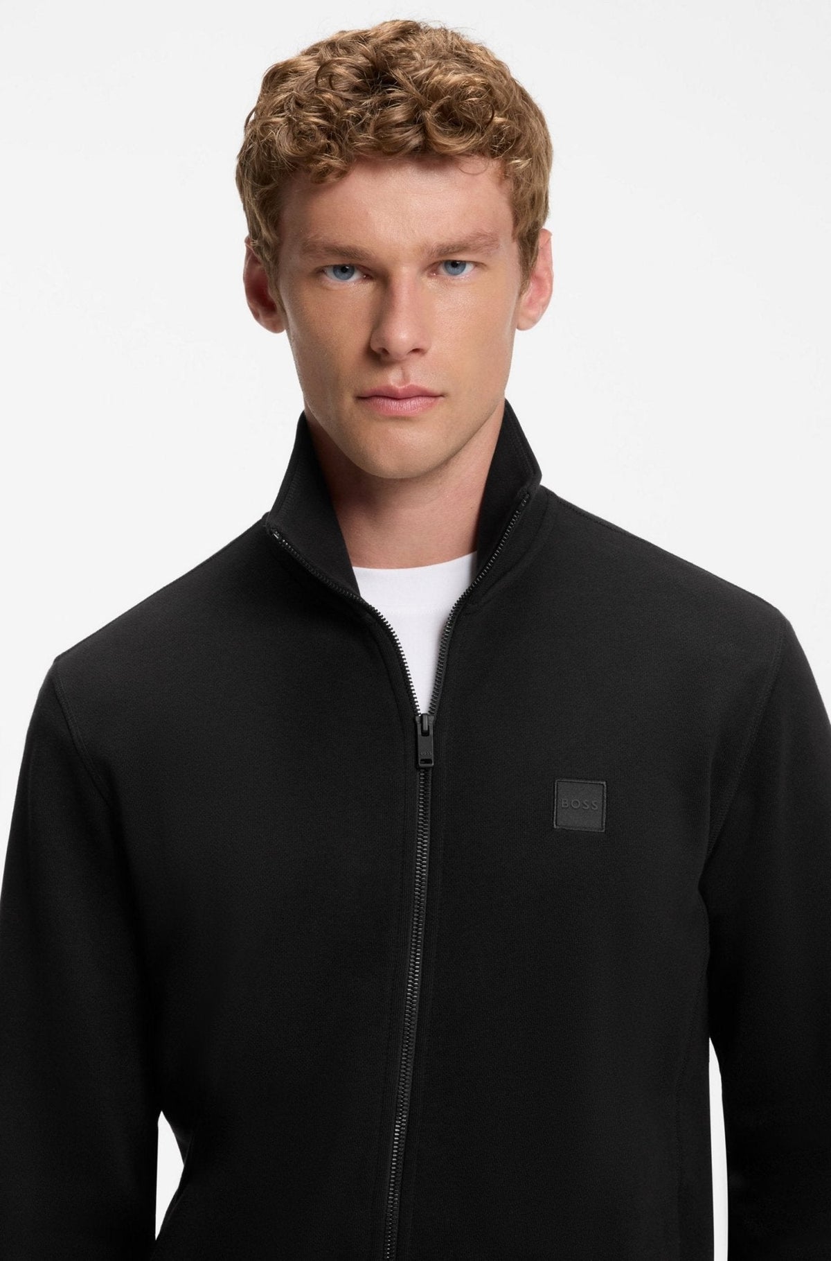 BOSS Zestart Zip Through Sweatshirt Black | Studio DOS