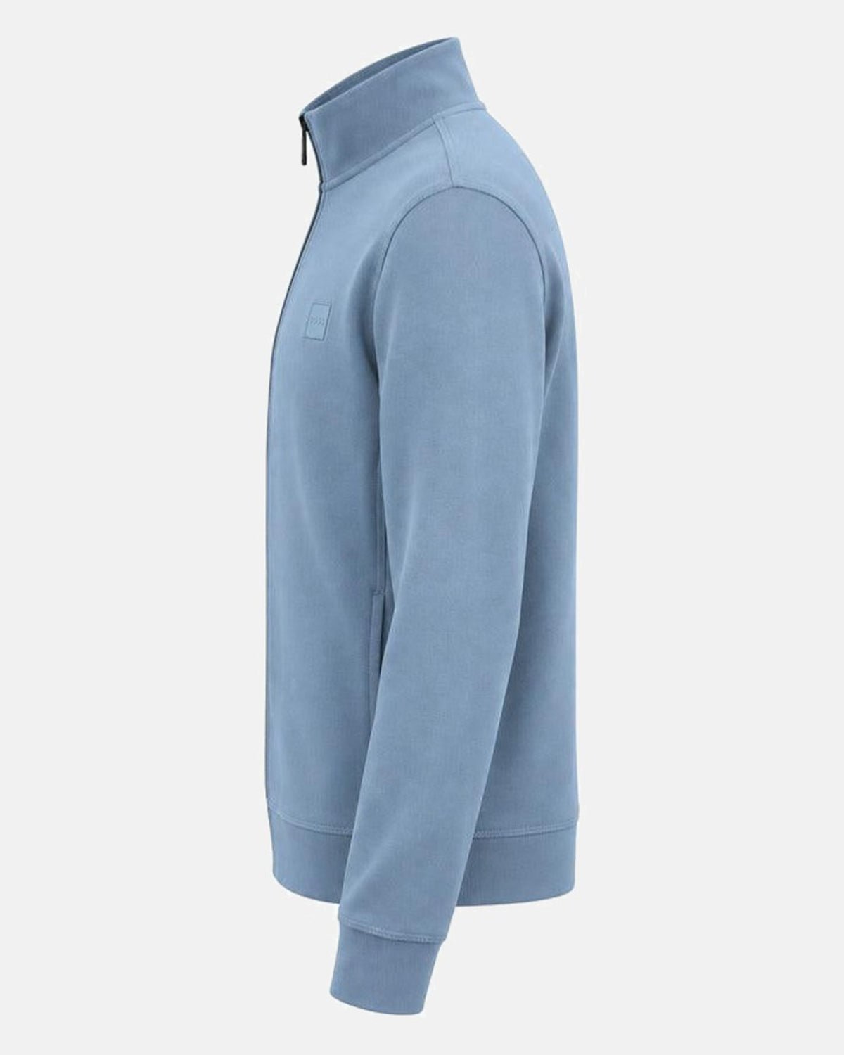 BOSS Zestart Zip Through Sweatshirt Light Pastel Blue | Studio DOS