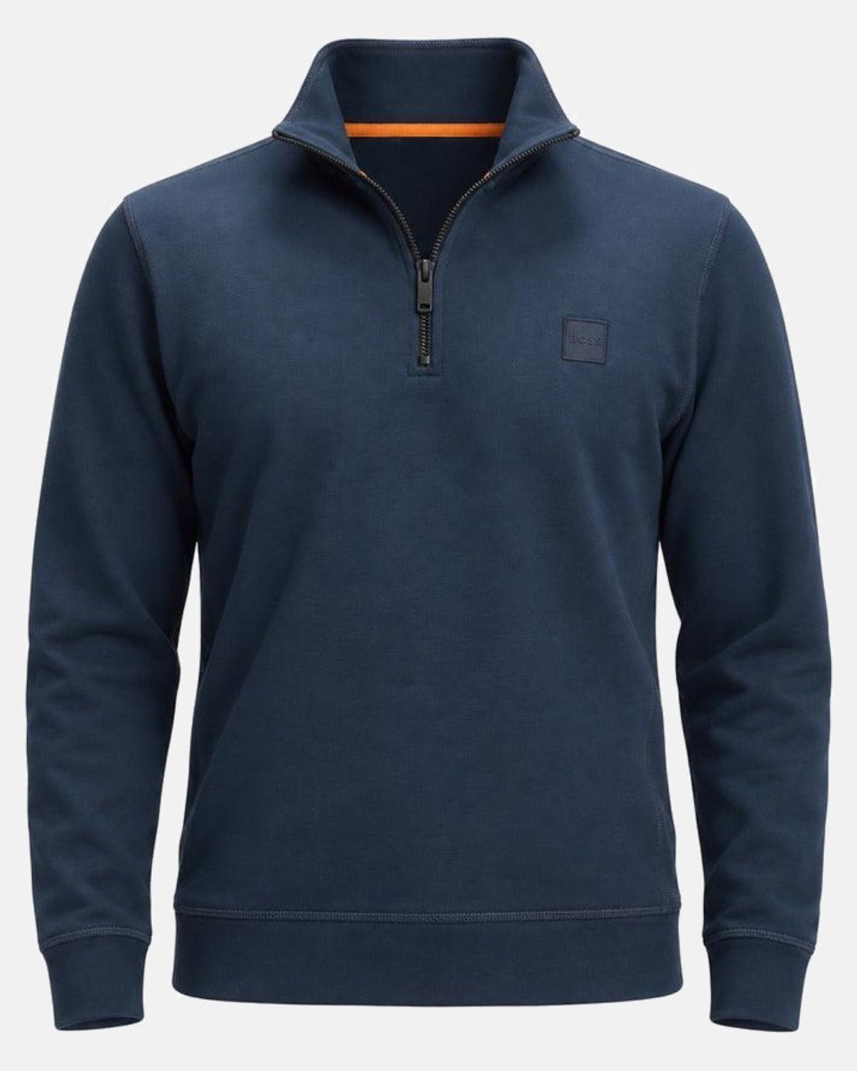 BOSS Zetrust Quarter Zip Sweatshirt Open Blue | Studio DOS