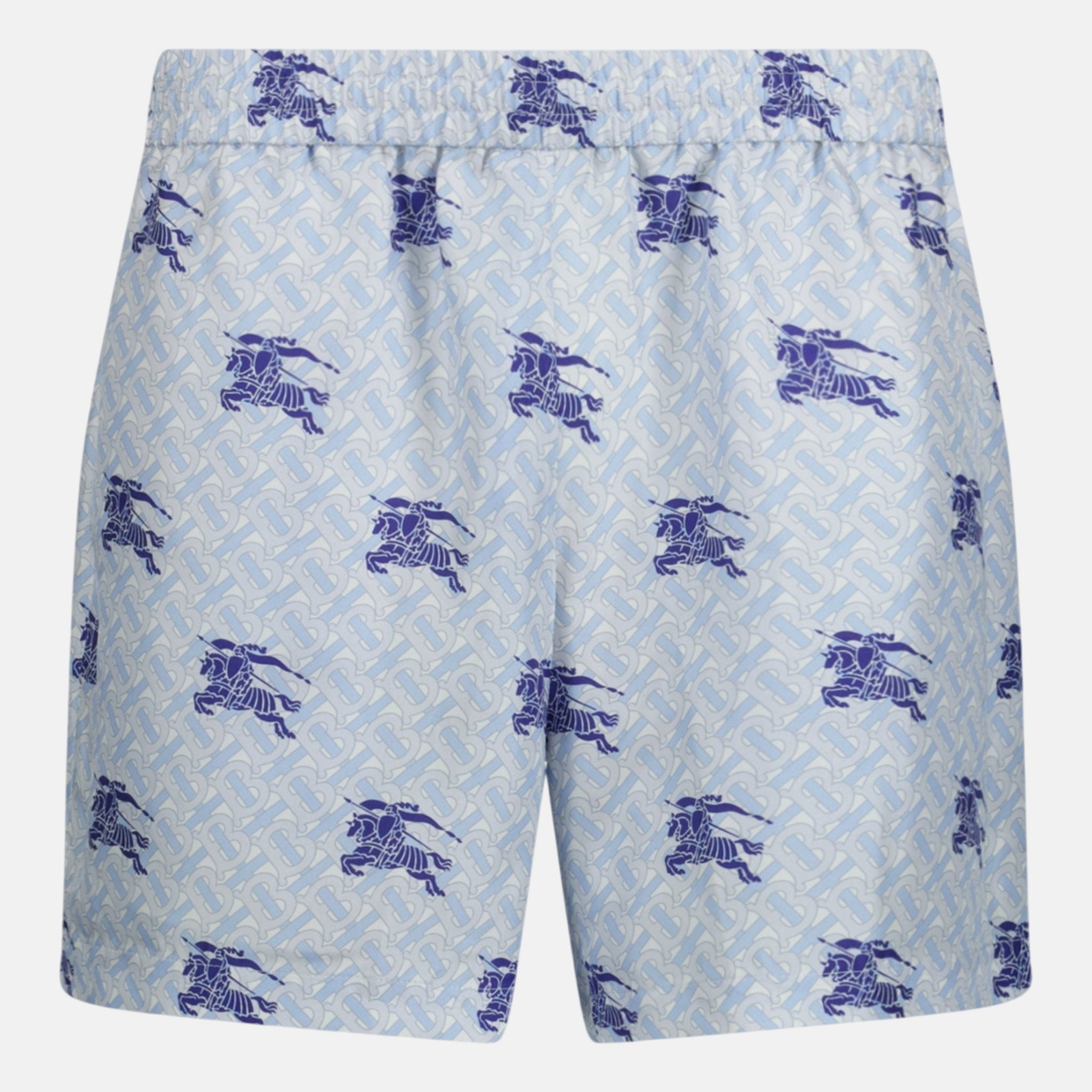 Burberry 'Brandon' Silk Shorts Blue | Studio DOS