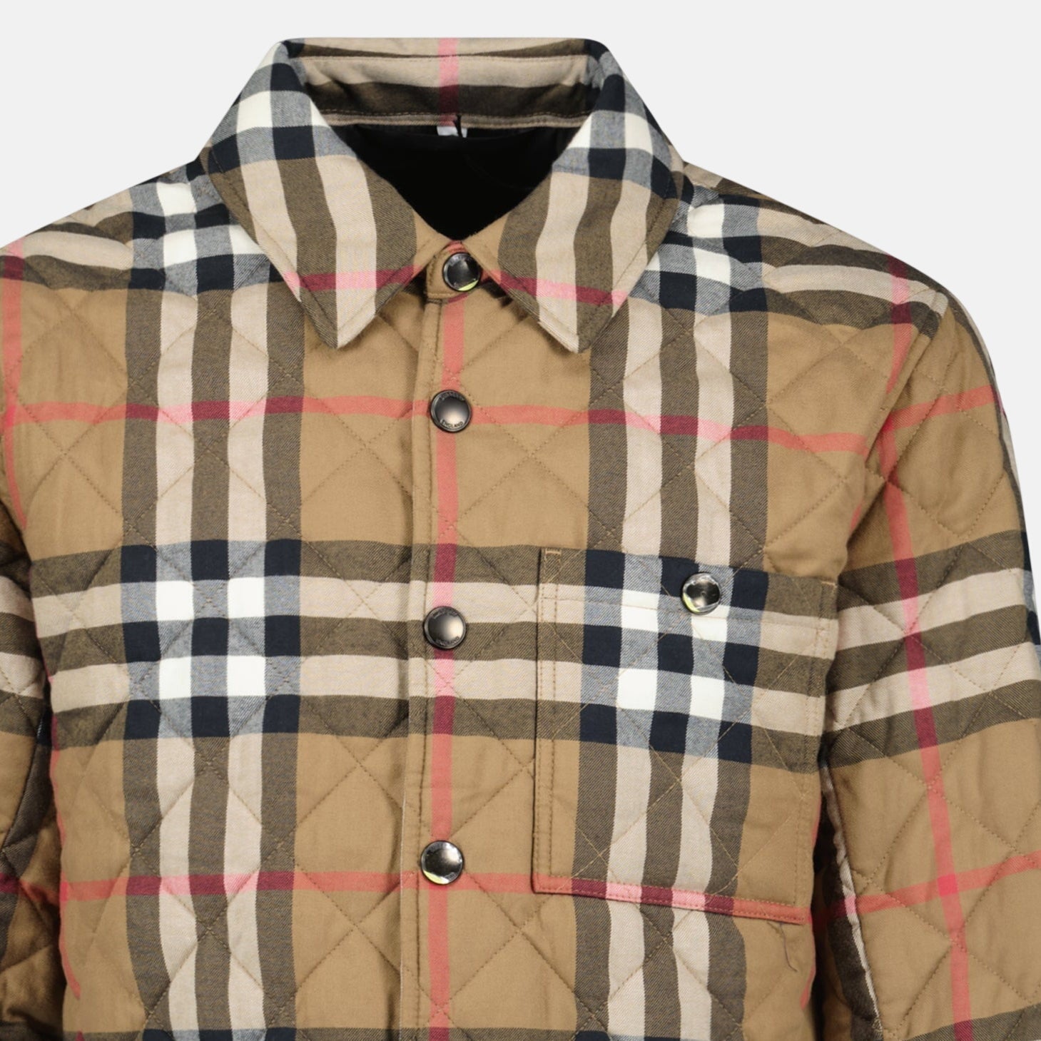 Burberry 'Forres' Diamond Quilted Jacket Taupe Brown | Studio DOS